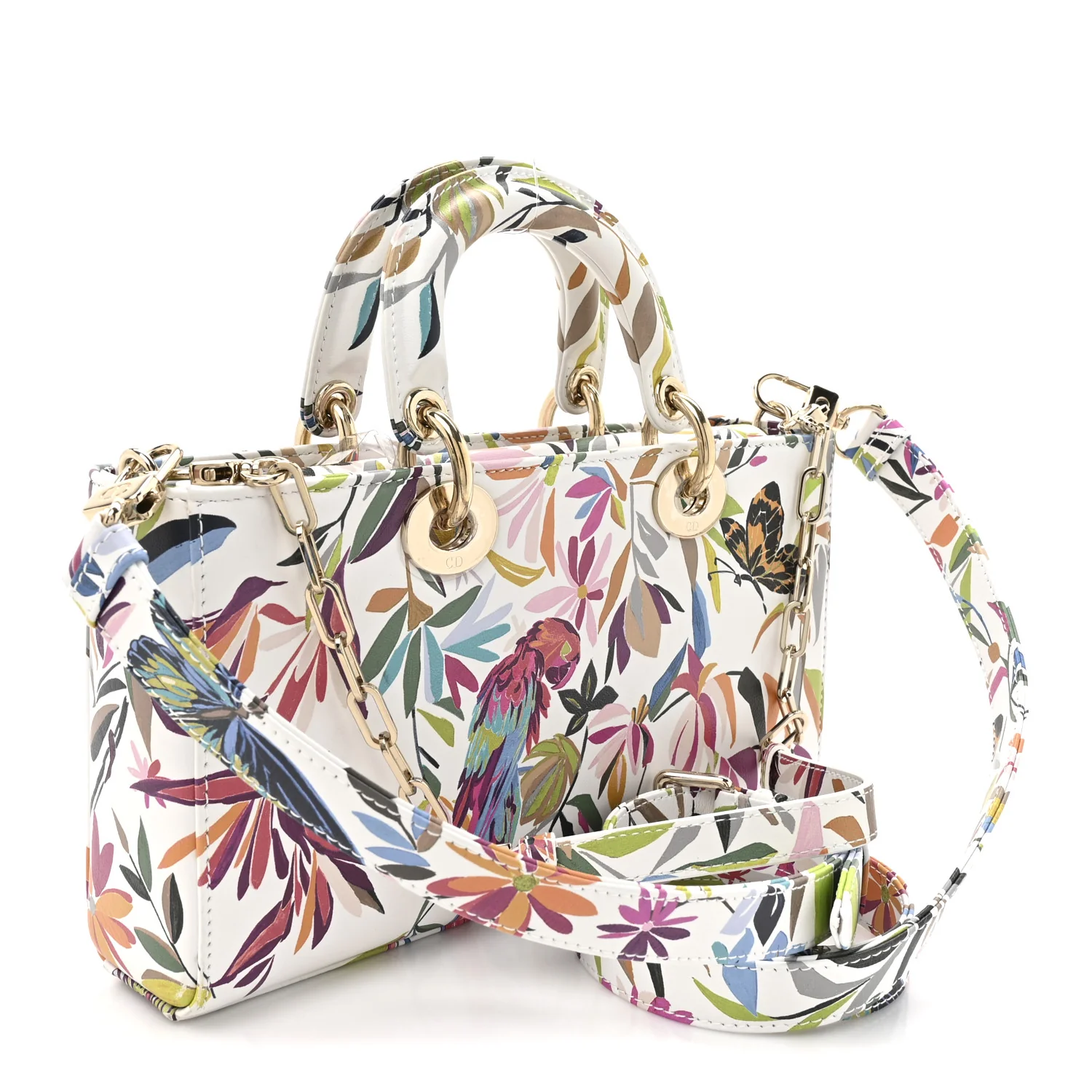 Calfskin Printed Fantastica Medium Lady D-Joy Multicolor - Image 3