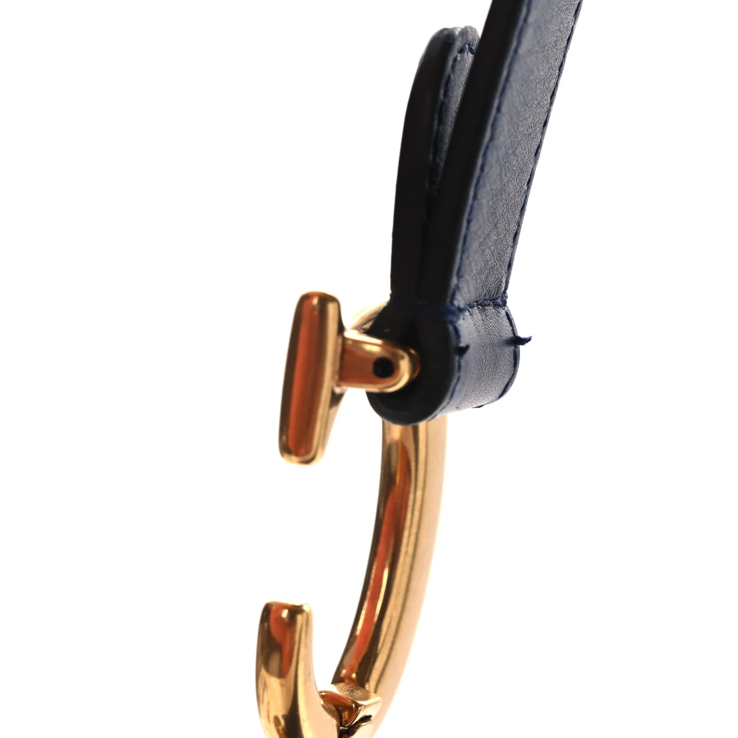 Calfskin Saddle Bag Blue - Image 12