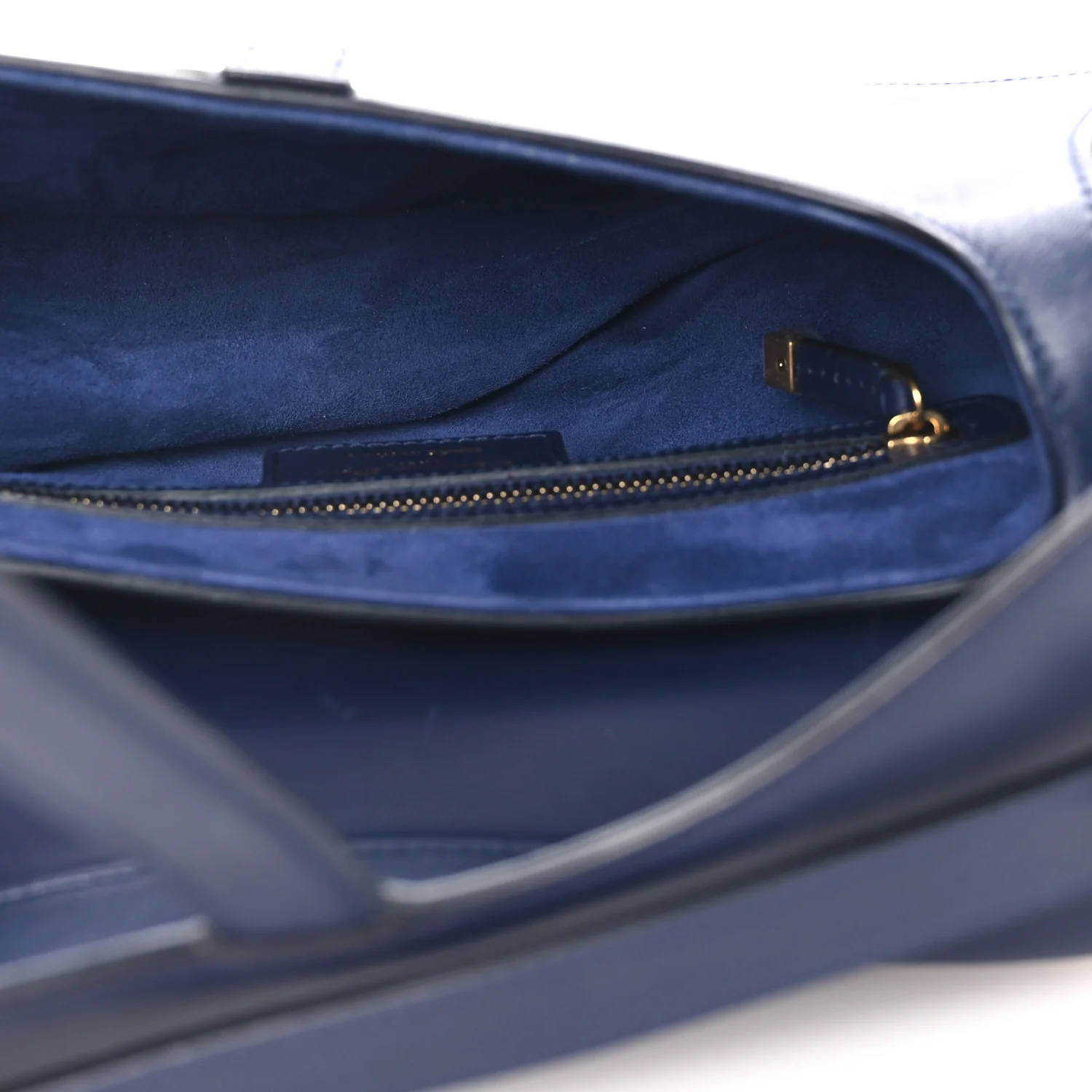 Calfskin Saddle Bag Blue - Image 5