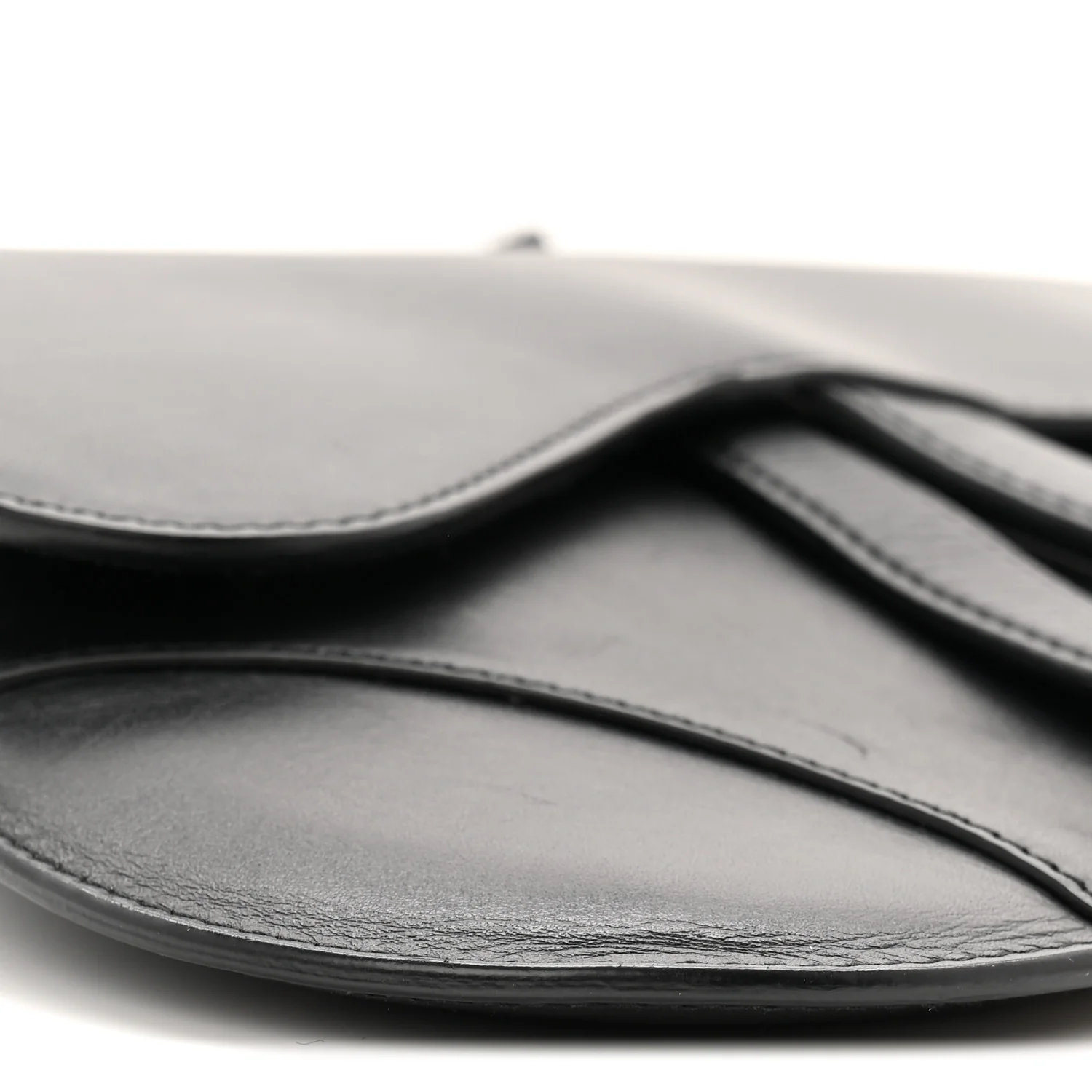 Calfskin Saddle Belt Bag Black - Image 9