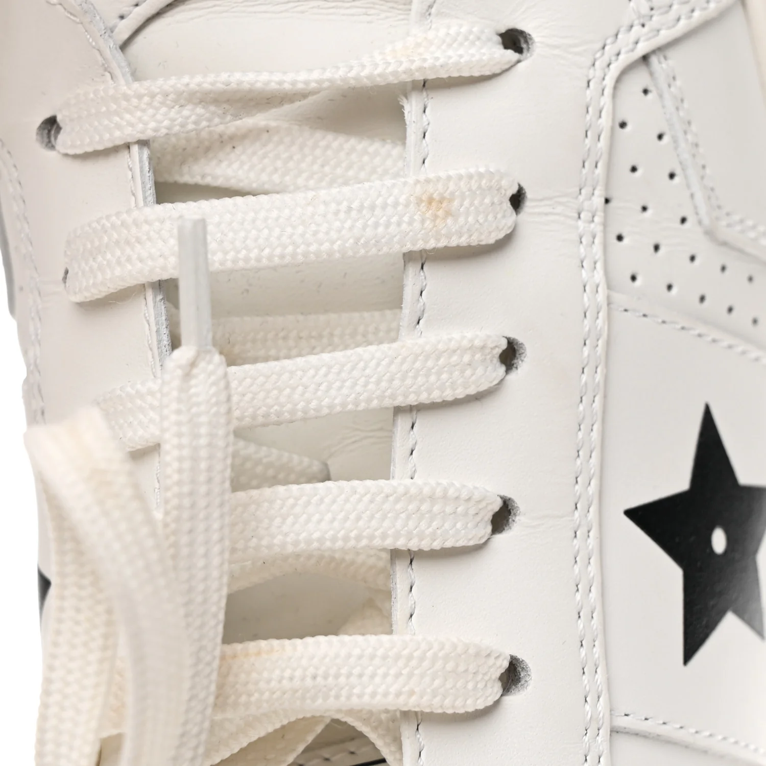 Calfskin Suede Dior Star Ors Platform Sneakers White Black 36.5 White Black - Image 10