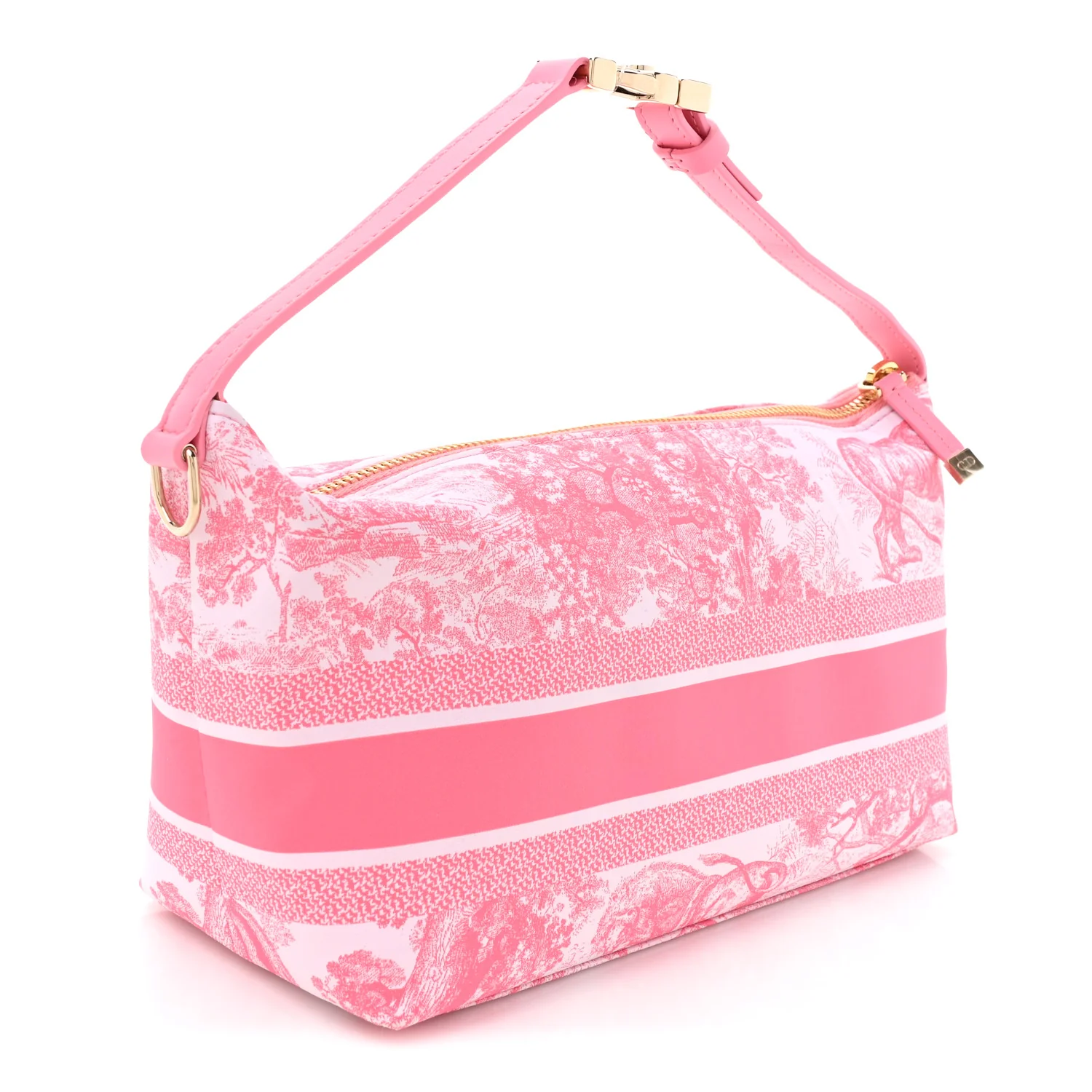 Canvas De Jouy Diortravel Nomad Pouch Pink - Image 3