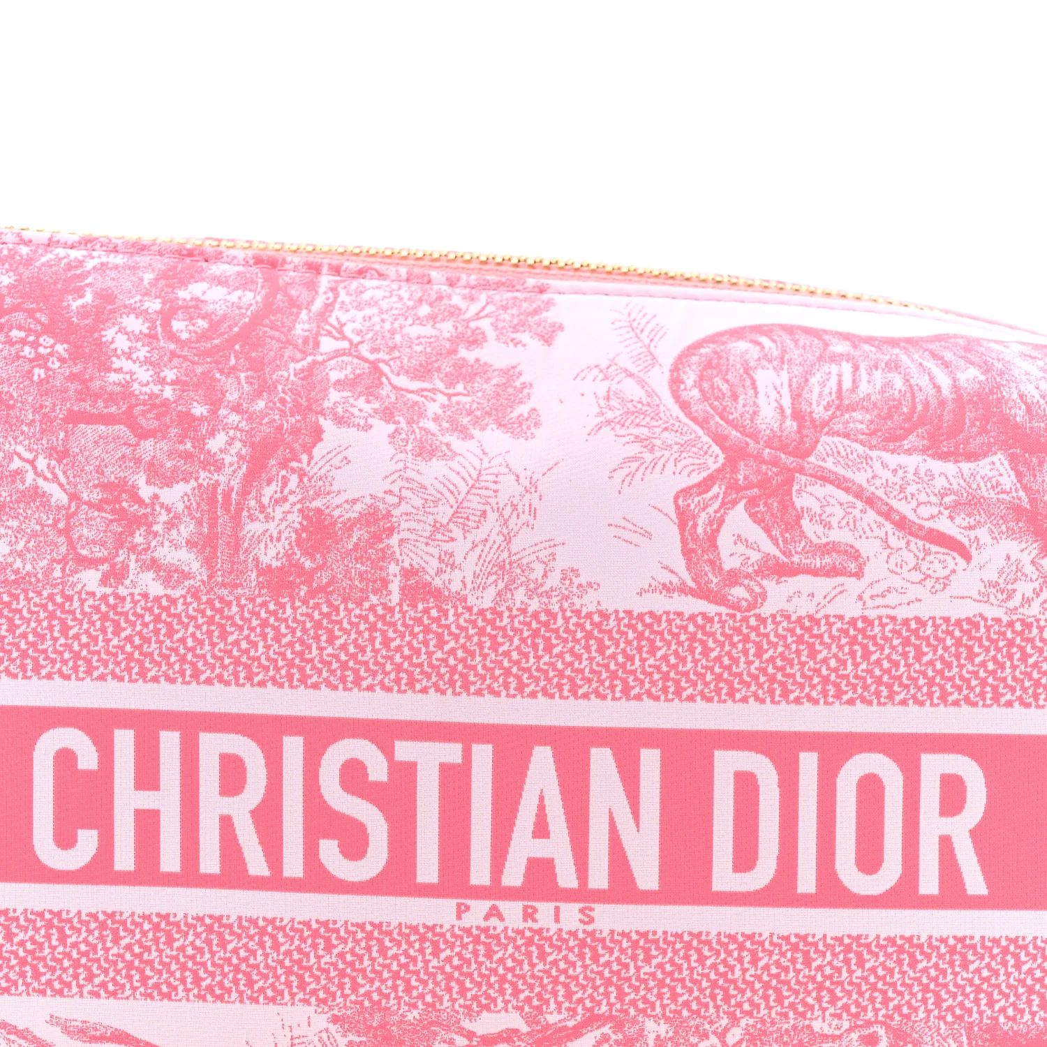Canvas De Jouy Diortravel Nomad Pouch Pink - Image 8