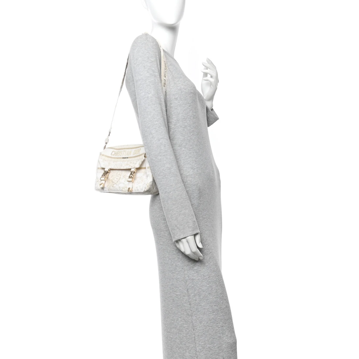 Canvas Diorcamp Messenger White Gold - Image 2