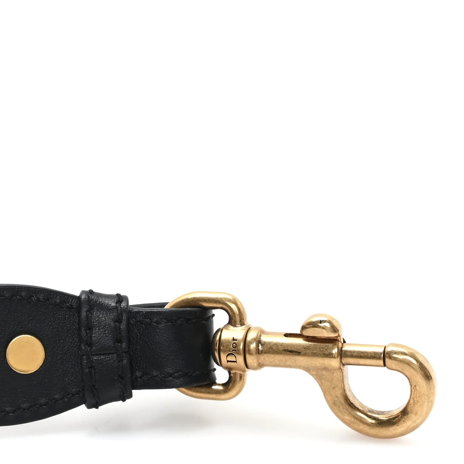 Canvas Embroidered Adjustable Shoulder Strap Black - Image 3