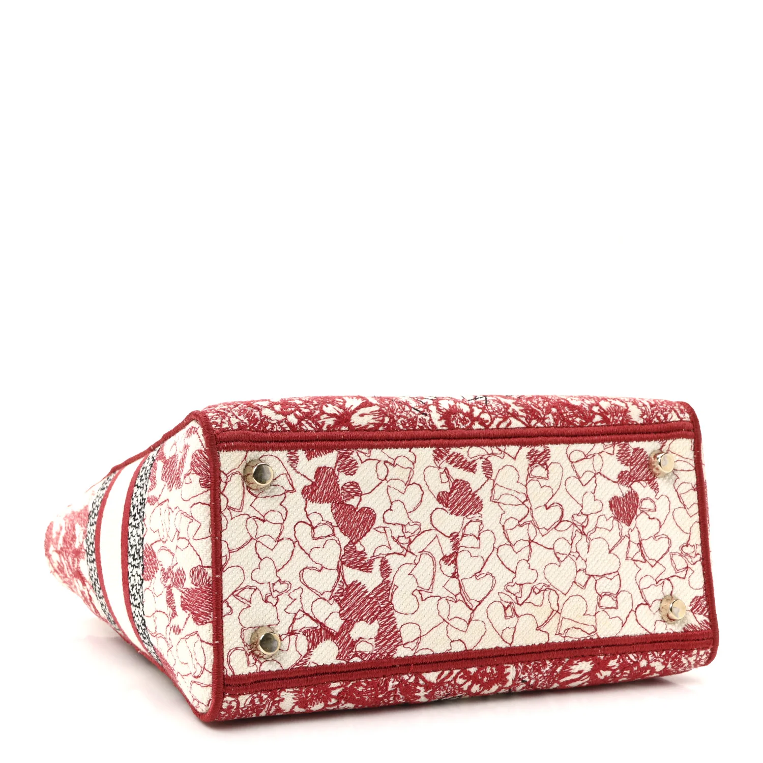 Canvas Embroidered Medium Dioramour D-Royaume Lady D-Lite Red Multicolor - Image 4
