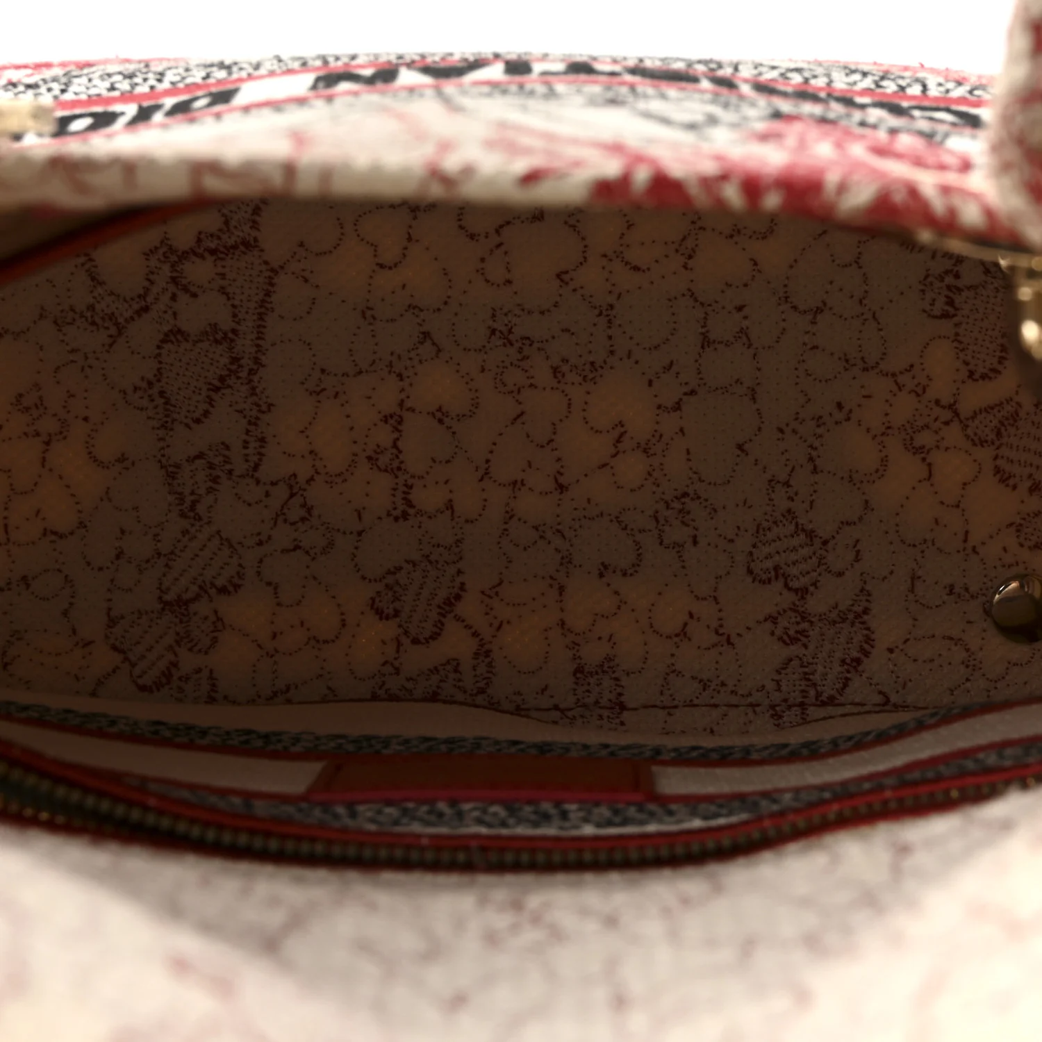 Canvas Embroidered Medium Dioramour D-Royaume Lady D-Lite Red Multicolor - Image 5