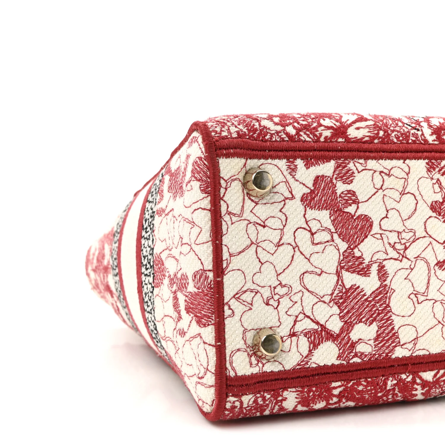 Canvas Embroidered Medium Dioramour D-Royaume Lady D-Lite Red Multicolor - Image 8