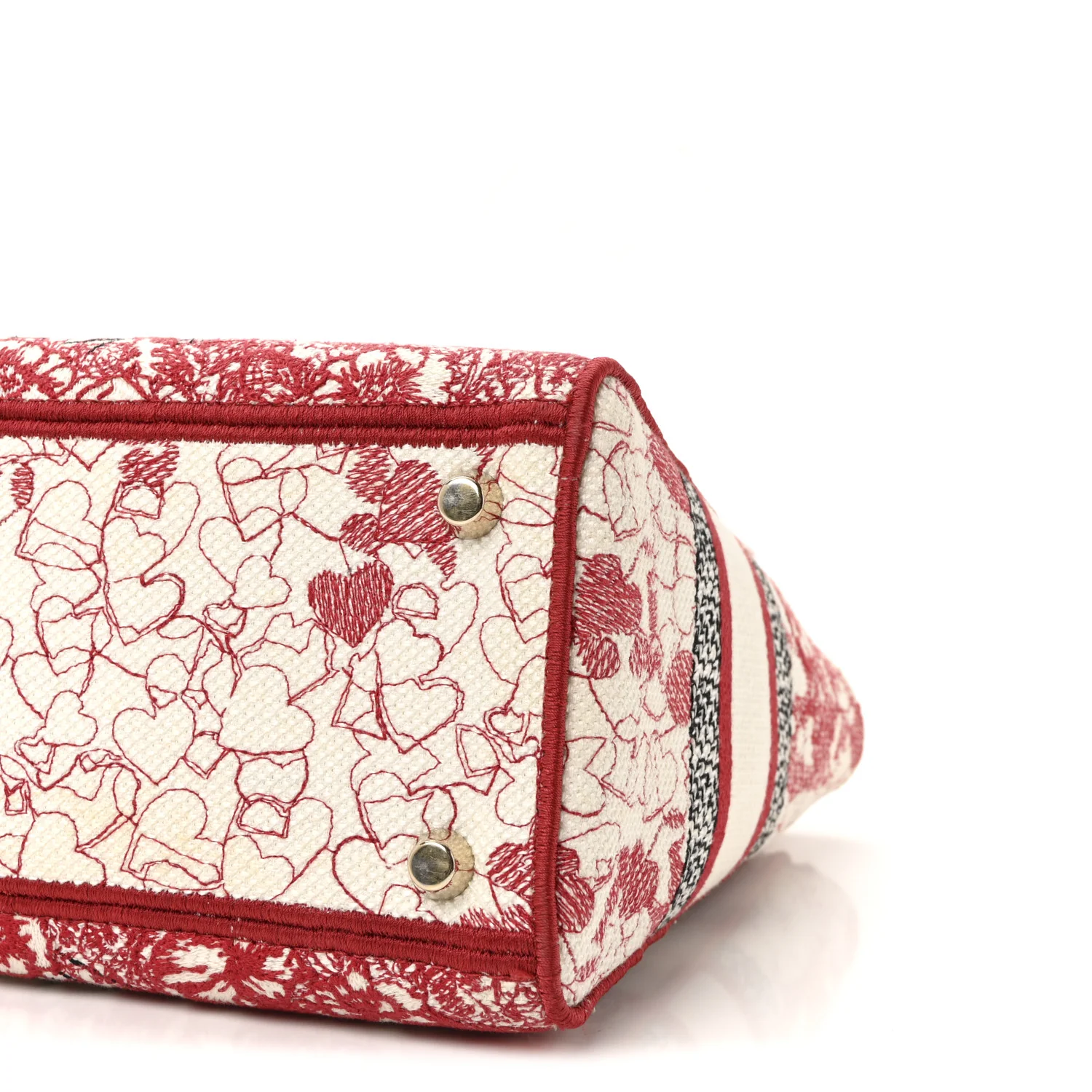 Canvas Embroidered Medium Dioramour D-Royaume Lady D-Lite Red Multicolor - Image 9