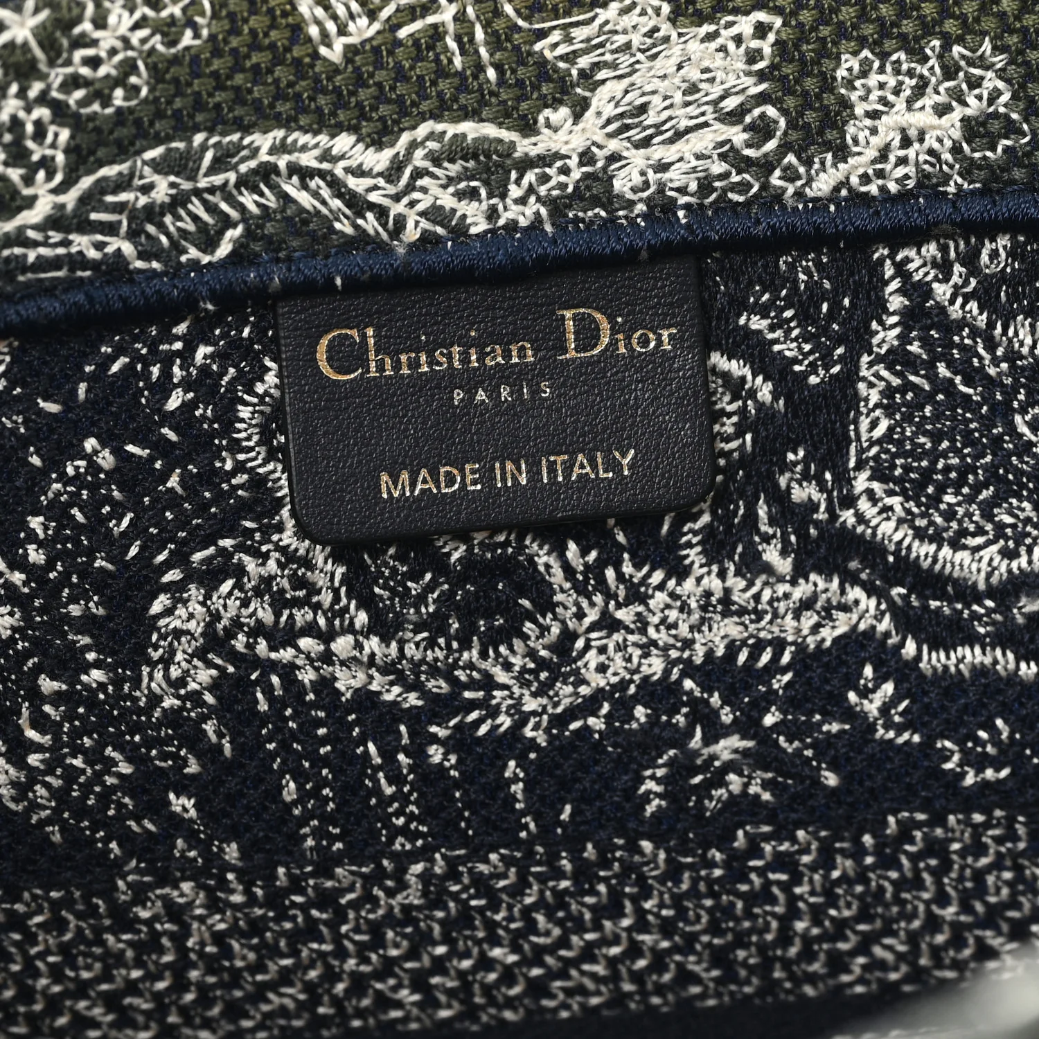 Canvas Embroidered Medium Dioriviera Toile De Jouy Book Tote Blue - Image 7