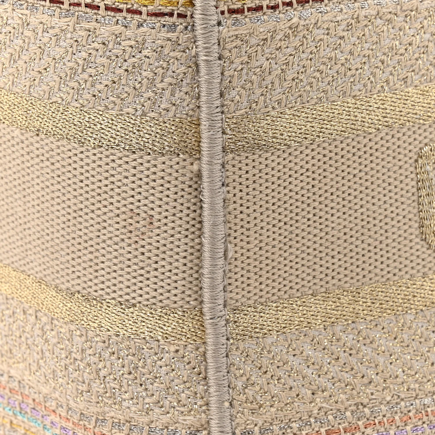 Canvas Embroidered Medium Lady D-Lite Beige Multicolor - Image 23