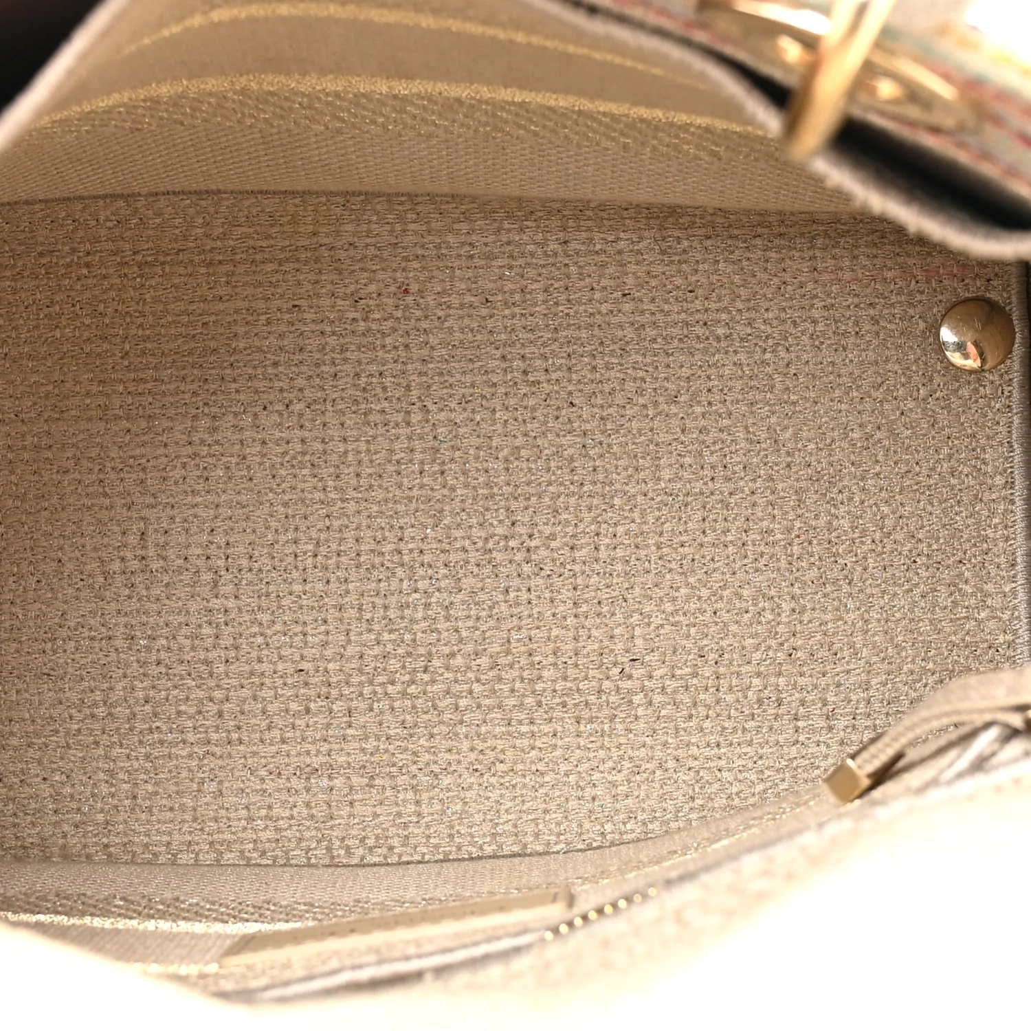 Canvas Embroidered Medium Lady D-Lite Beige Multicolor - Image 8