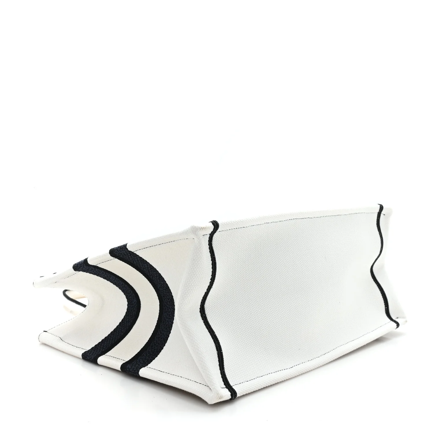 Canvas Embroidered Medium Miss Dior Graffiti Book Tote Navy White - Image 4
