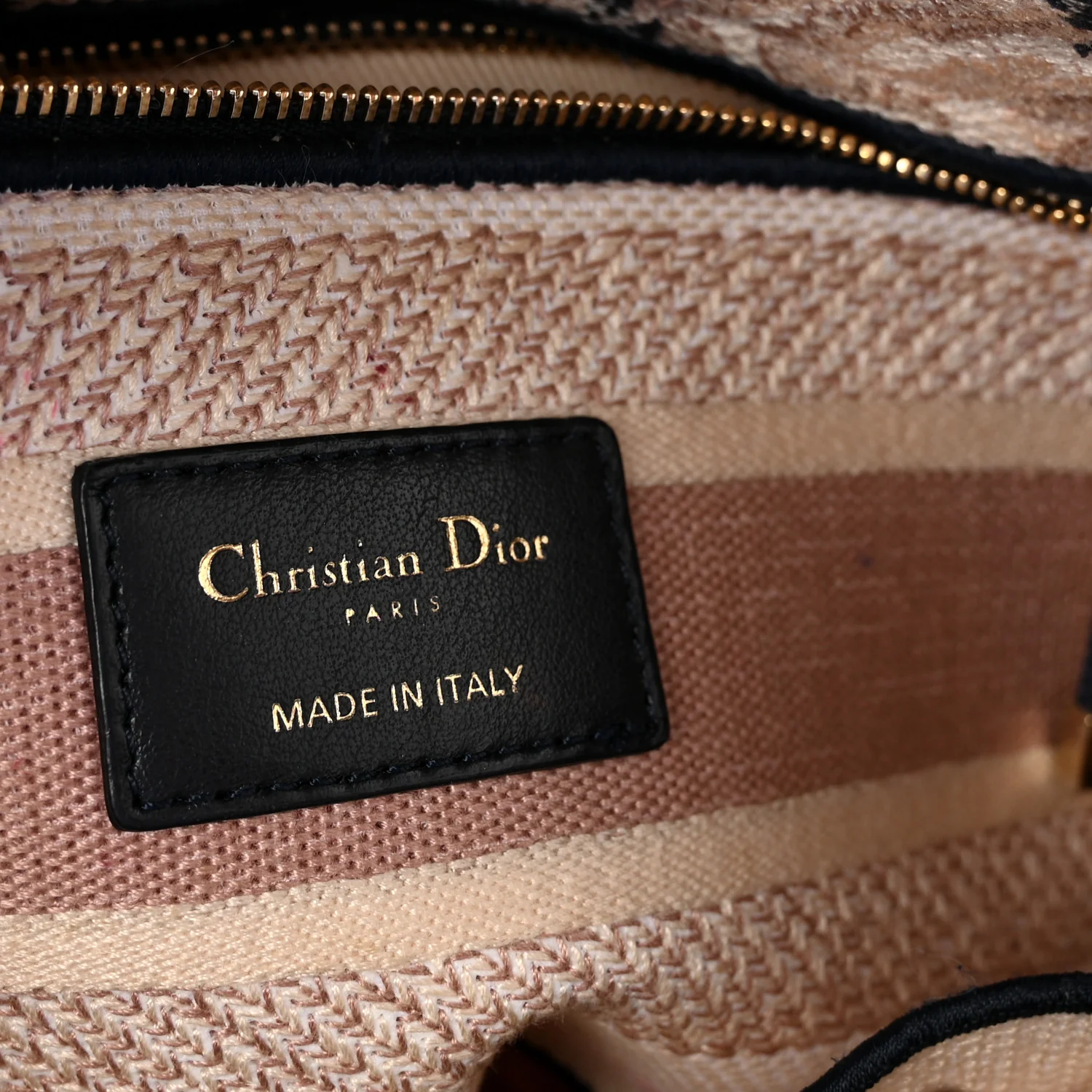 Canvas Embroidered Medium Tie And Dior Lady D-Lite Multicolor - Image 6