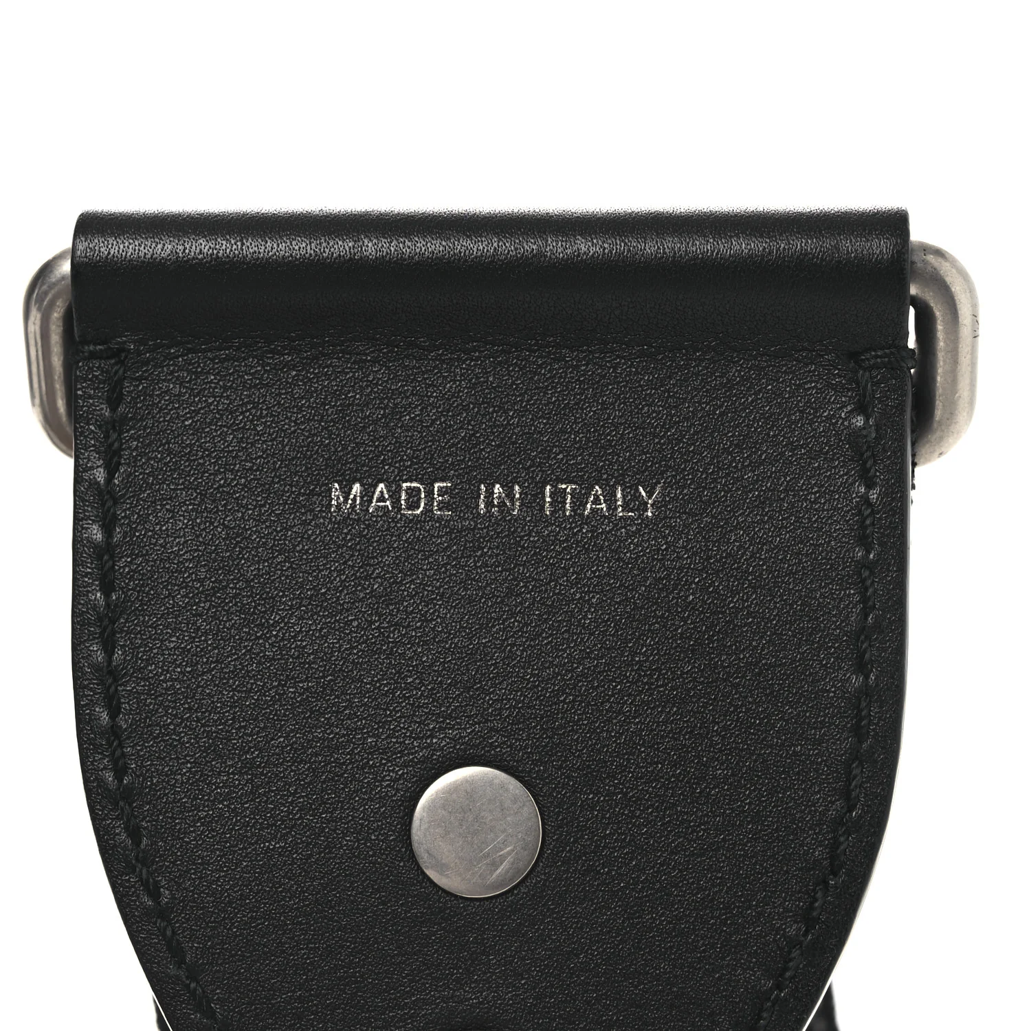 Canvas Embroidered Shoulder Strap Black - Image 3