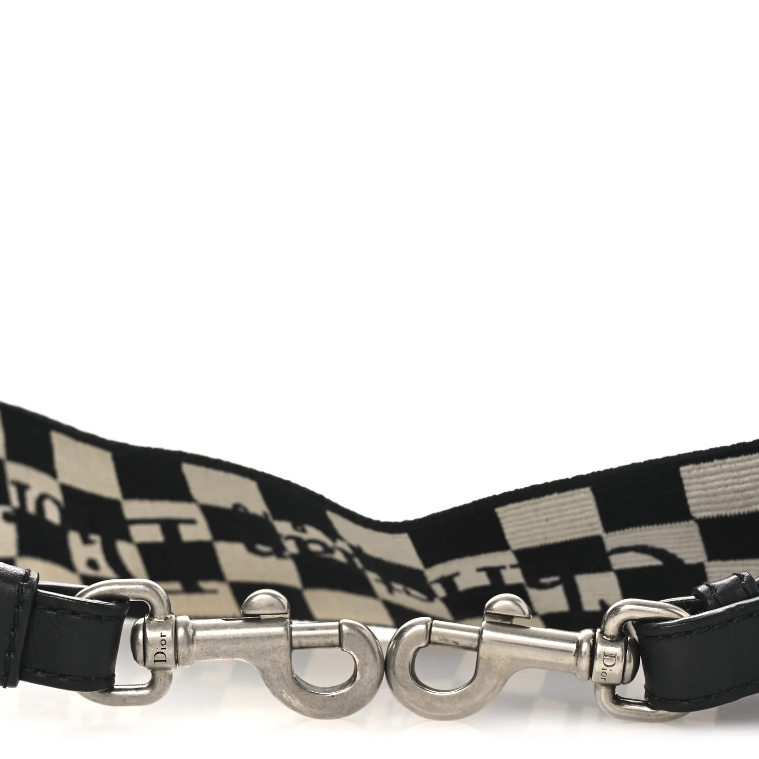 Canvas Embroidered Shoulder Strap Black - Image 4