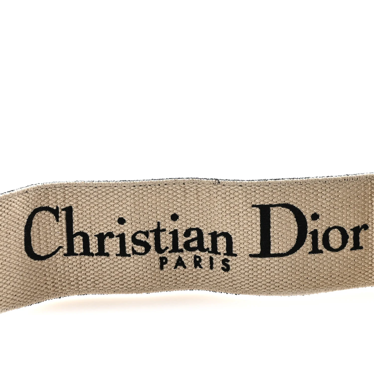 Canvas Embroidered Shoulder Strap Black - Image 4