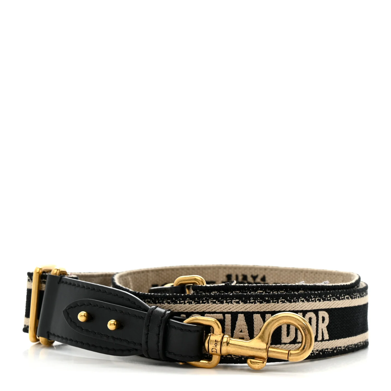 Canvas Embroidered Shoulder Strap Blue