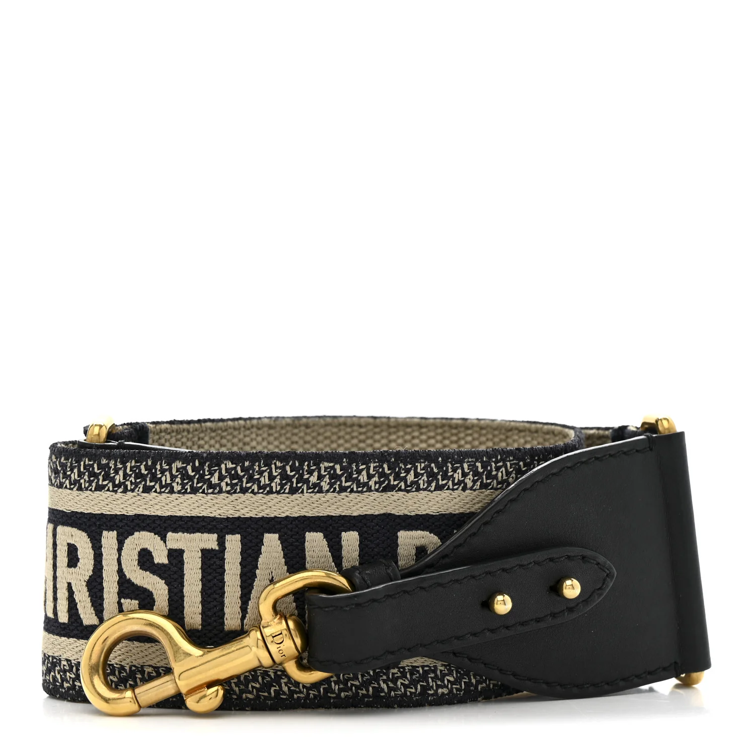 Canvas Embroidered Shoulder Strap Blue