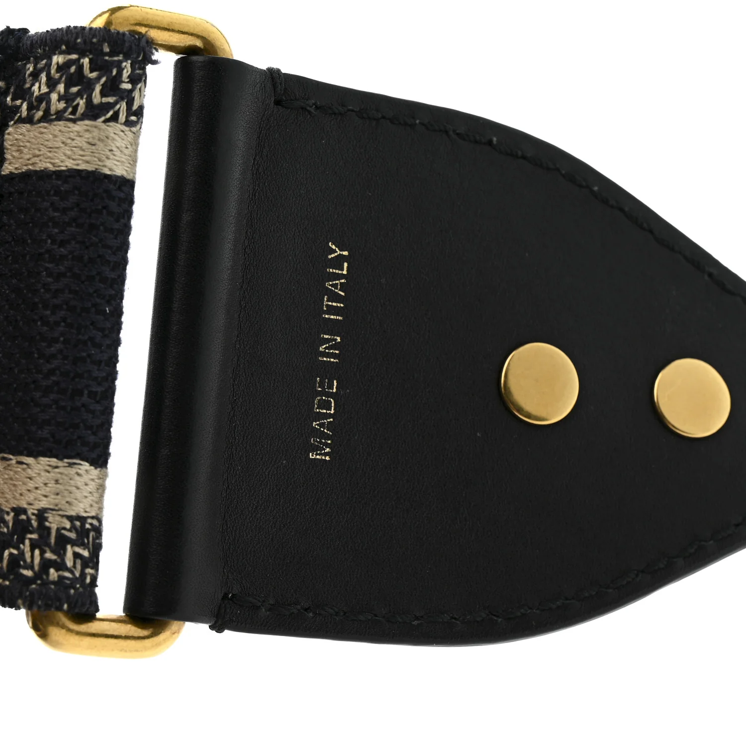 Canvas Embroidered Shoulder Strap Blue - Image 3