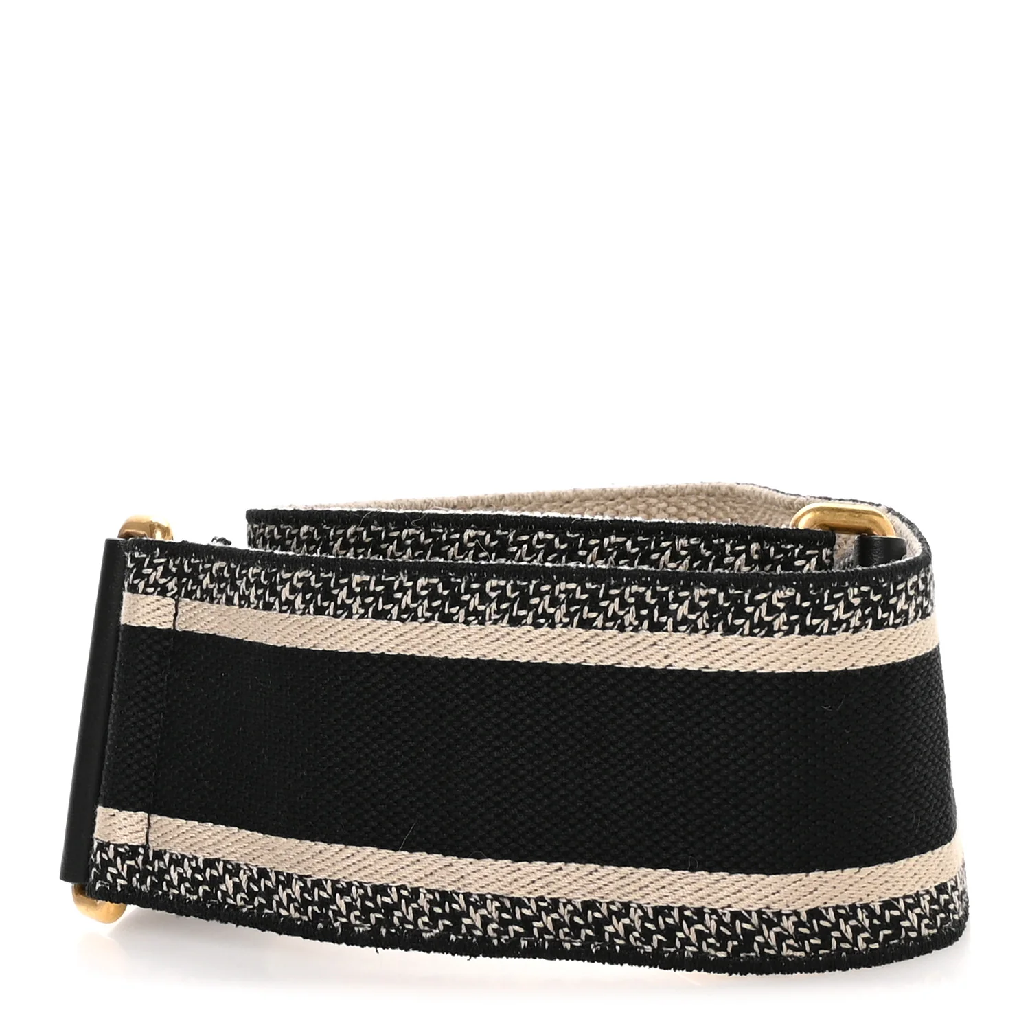 Canvas Embroidered Shoulder Strap Blue - Image 2