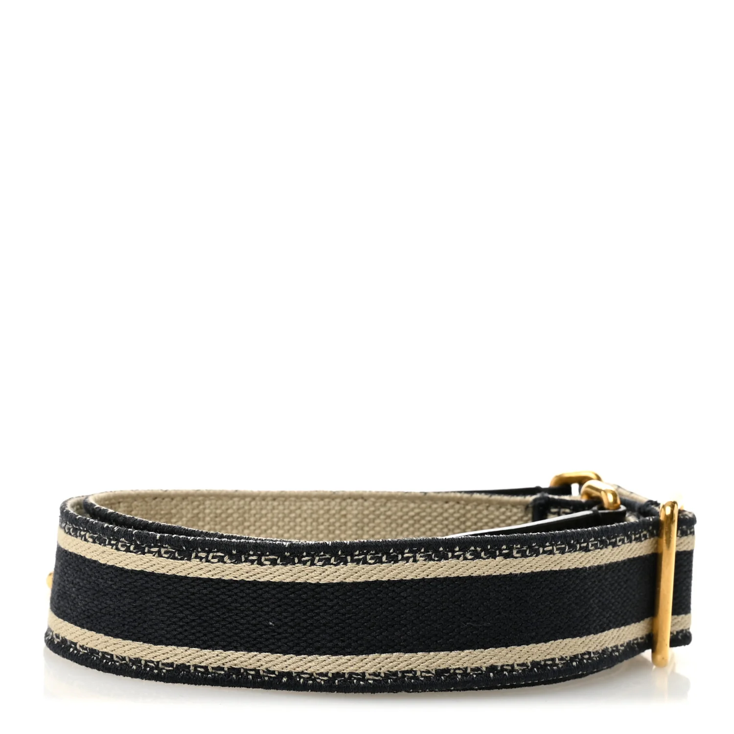 Canvas Embroidered Shoulder Strap Blue - Image 2