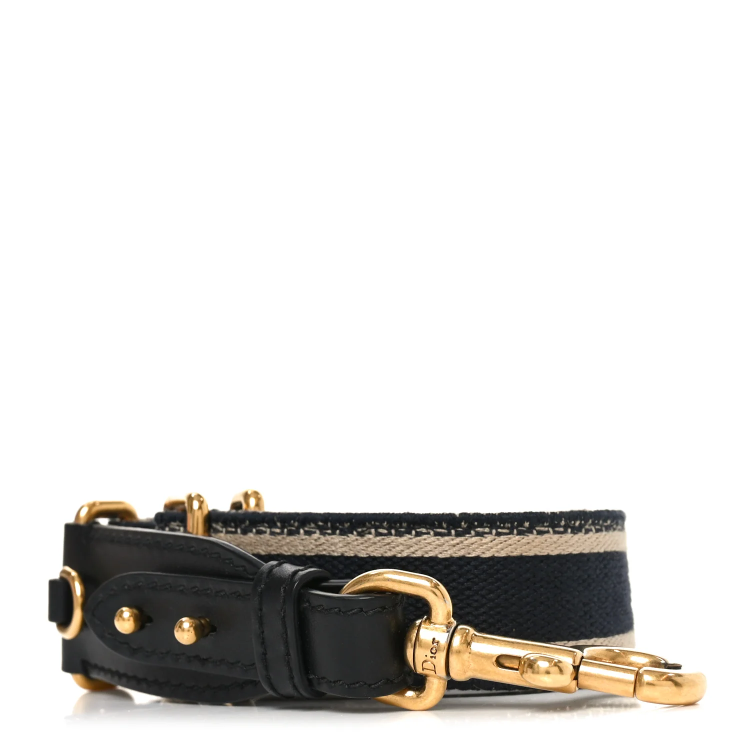 Canvas Embroidered Shoulder Strap Blue