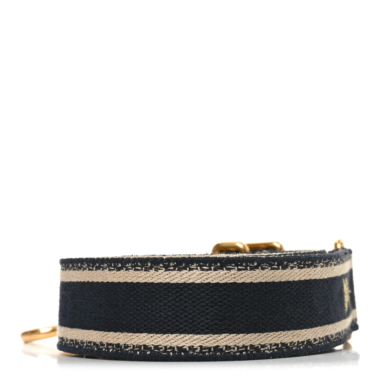 Canvas Embroidered Shoulder Strap Blue - Image 2