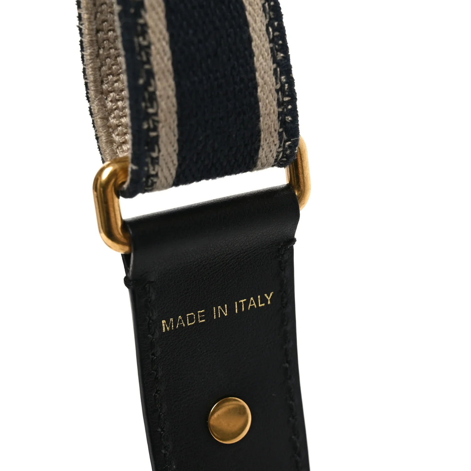 Canvas Embroidered Shoulder Strap Blue - Image 3