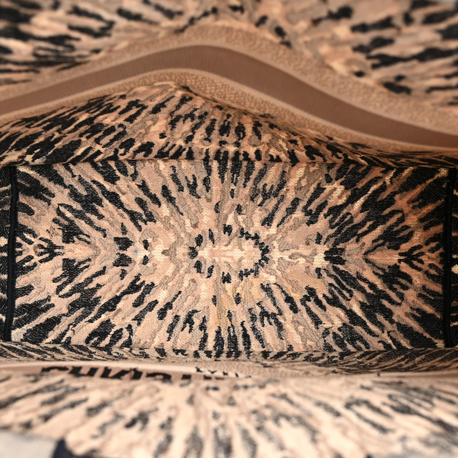 Canvas Embroidered Tie Dye Large Book Tote Multicolor - Image 5