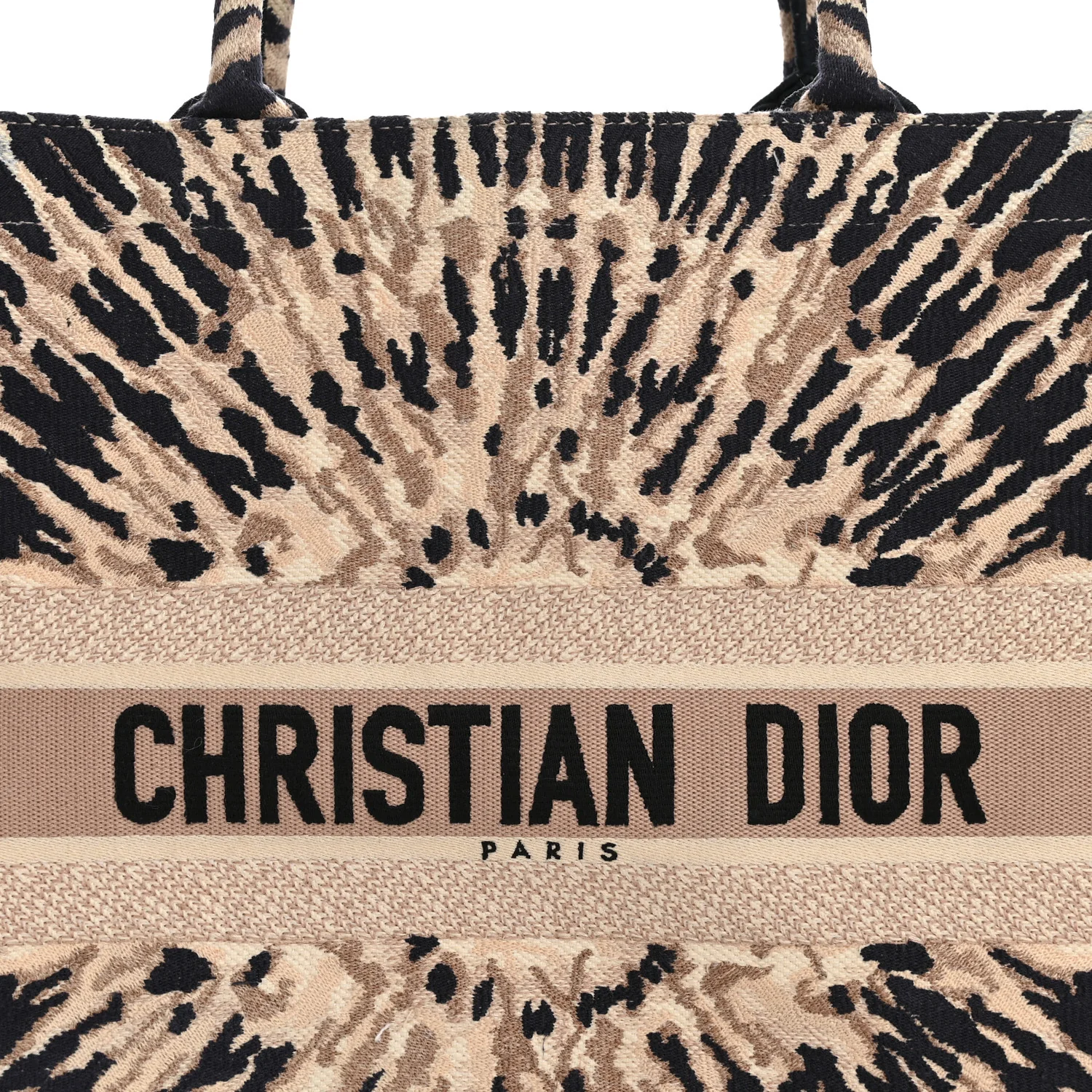 Canvas Embroidered Tie Dye Large Book Tote Multicolor - Image 8