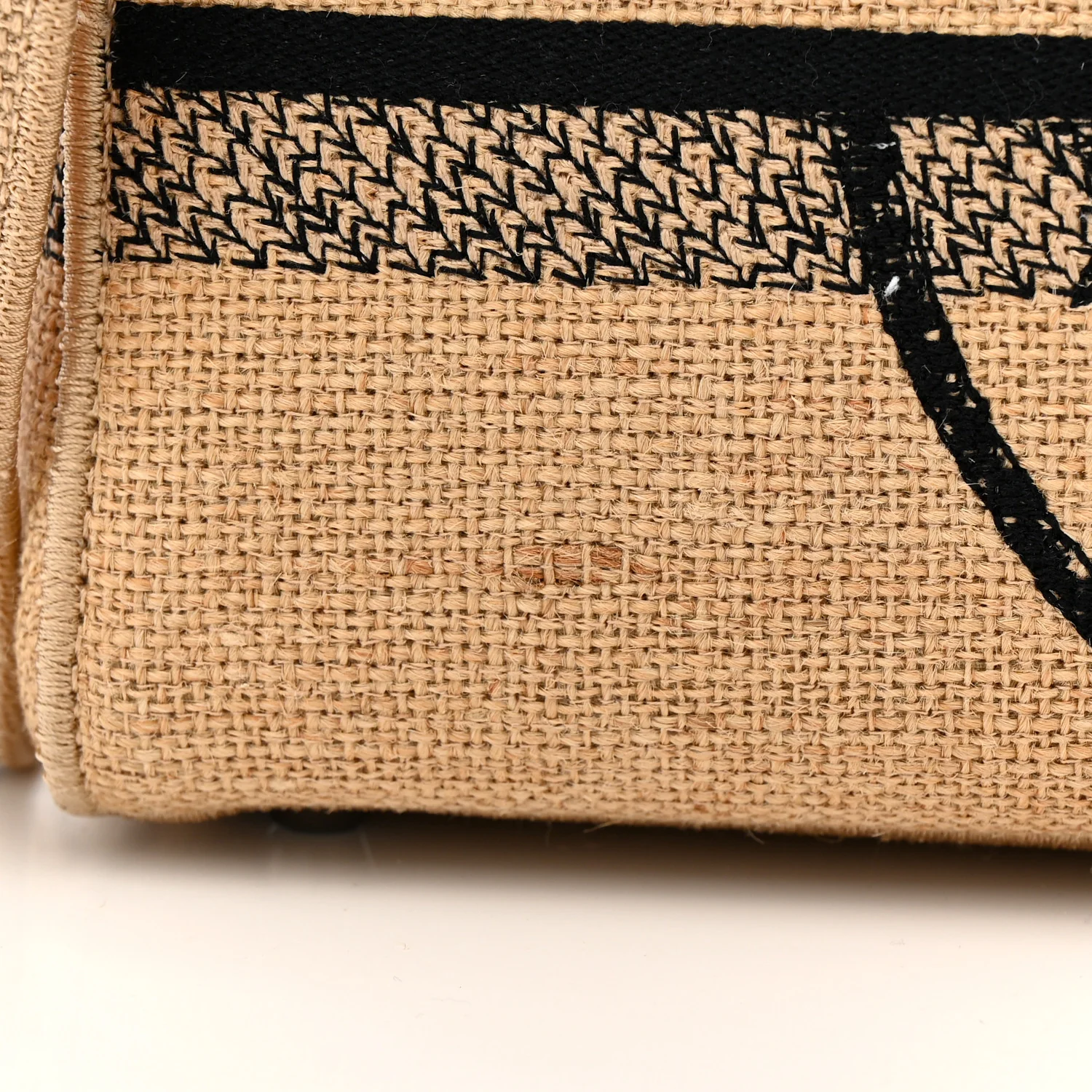 Canvas Jute Embroidered Medium Lady D-Lite Beige Multicolor - Image 10