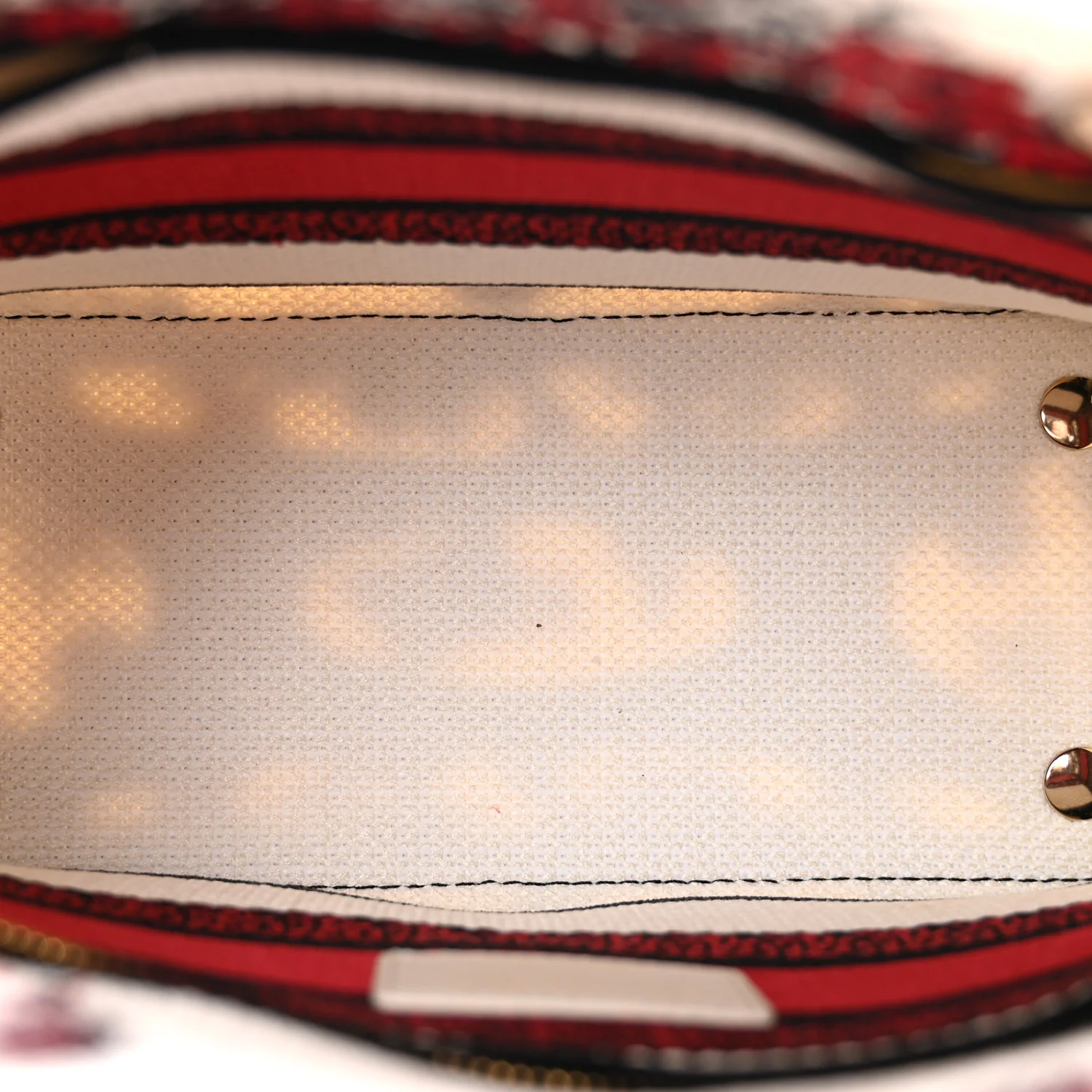Canvas Le Coeur En Fleurs Embroidered Medium Lady D-Lite White Multicolor - Image 5