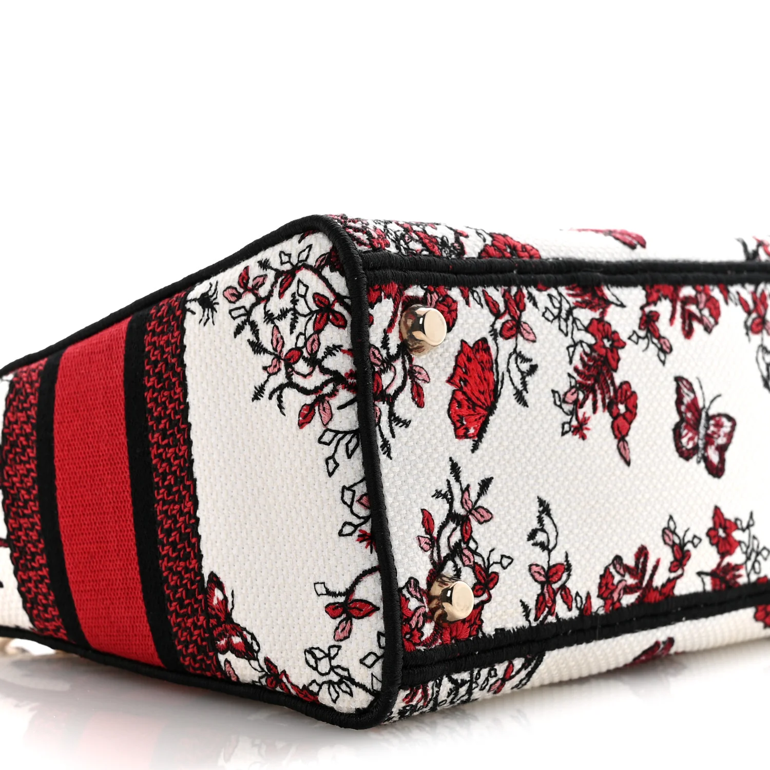 Canvas Le Coeur En Fleurs Embroidered Medium Lady D-Lite White Multicolor - Image 9