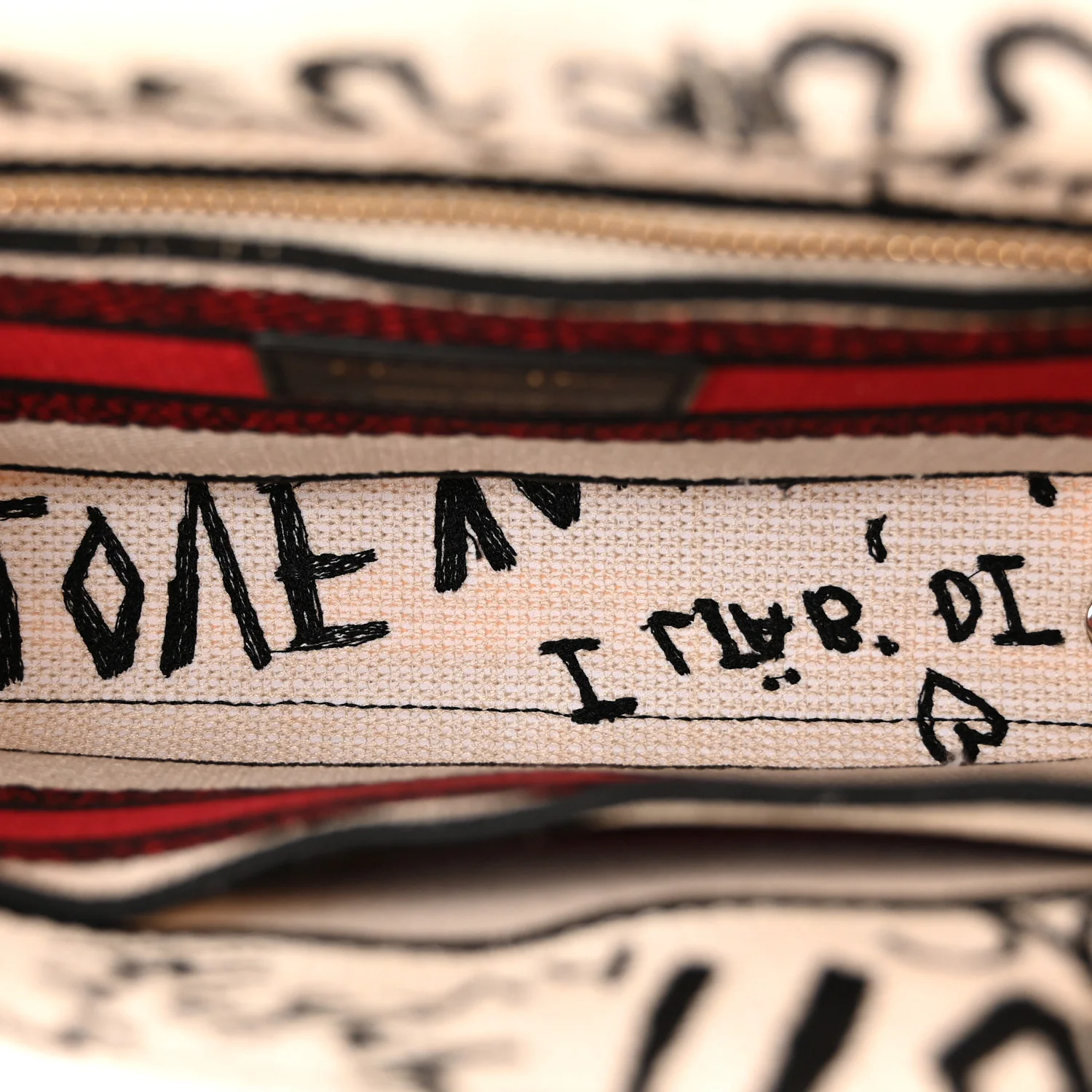 Canvas Medium DiorAmour Graffiti Lady D-Lite Latte - Image 5