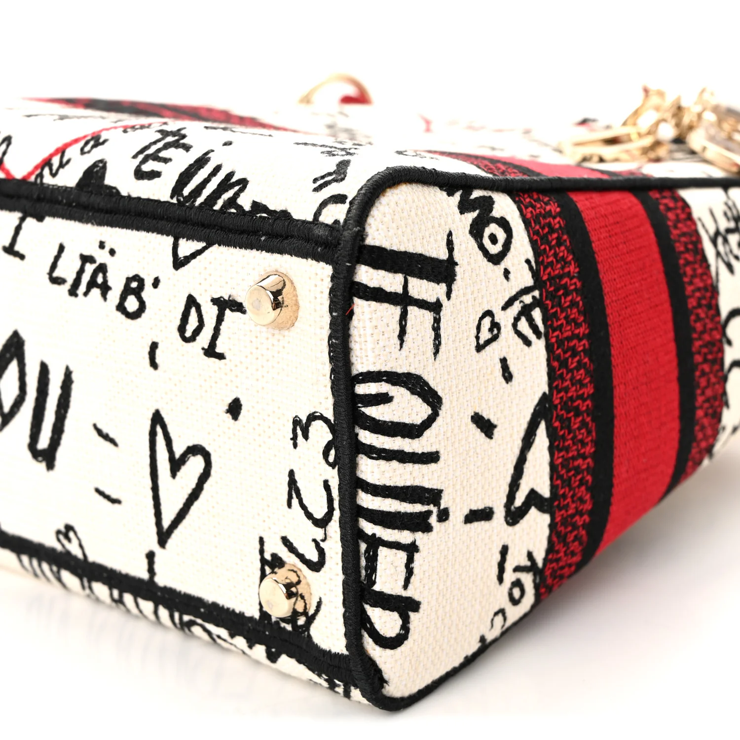 Canvas Medium DiorAmour Graffiti Lady D-Lite Latte - Image 9