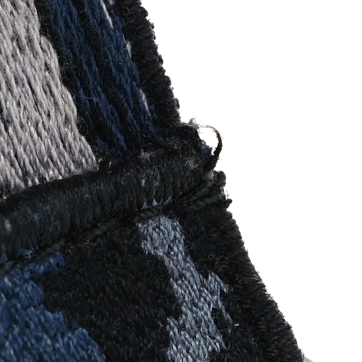 Canvas Mizza Embroidered Leopard Shoulder Strap Bleu Black - Image 6