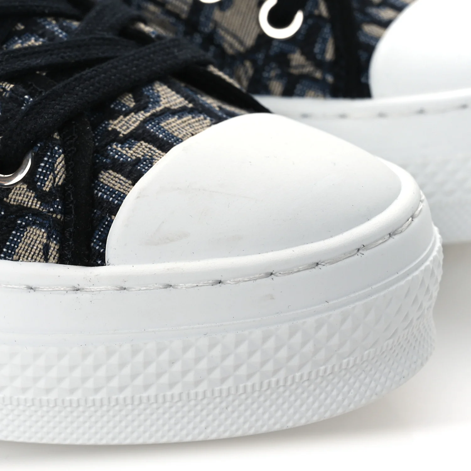 Canvas Oblique Walk'N'Dior Low Top Sneakers 37 Deep Blue - Image 11