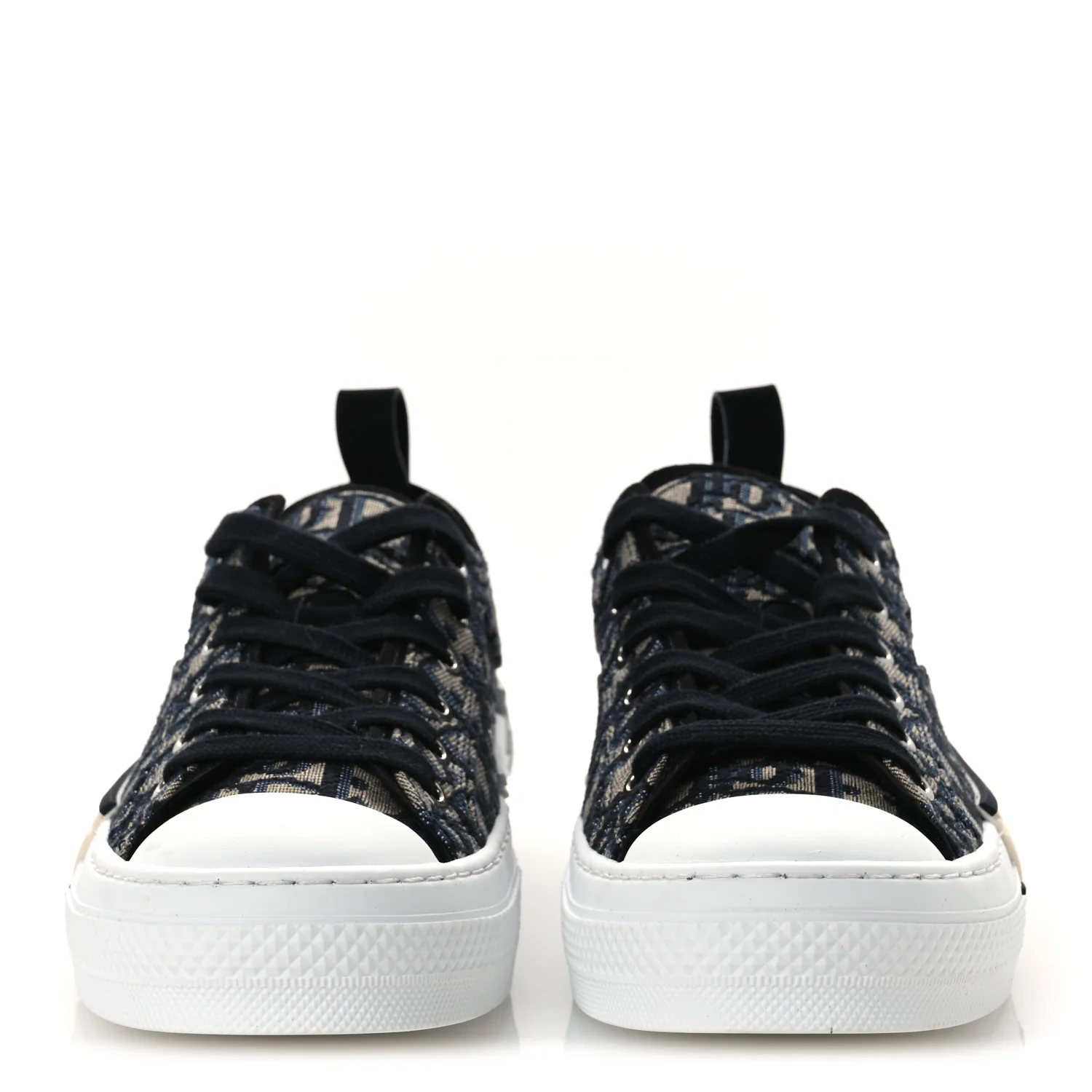 Canvas Oblique Walk'N'Dior Low Top Sneakers 37 Deep Blue - Image 3