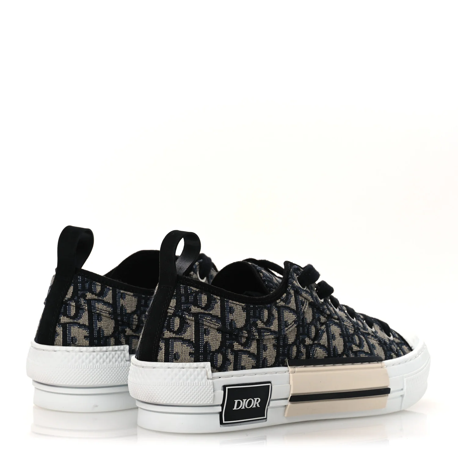 Canvas Oblique Walk'N'Dior Low Top Sneakers 37 Deep Blue - Image 5