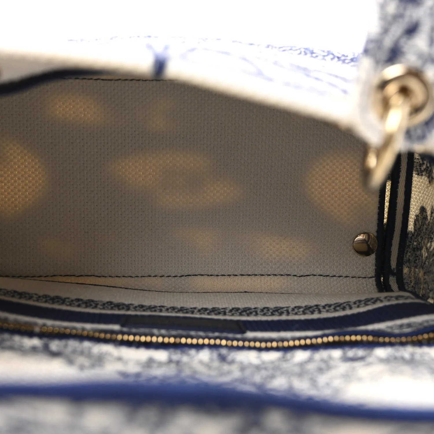 Canvas Reverse Embroidered RĂȘve d'Infini Medium Lady D-Lite Blue Multicolor - Image 5