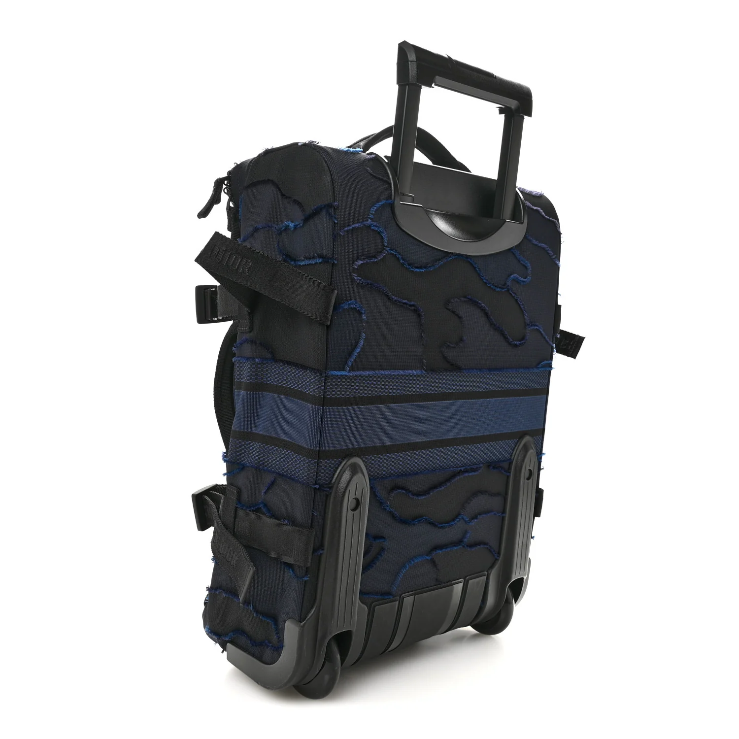 Canvas Small Diortravel Suitcase Blue Multicolor - Image 2