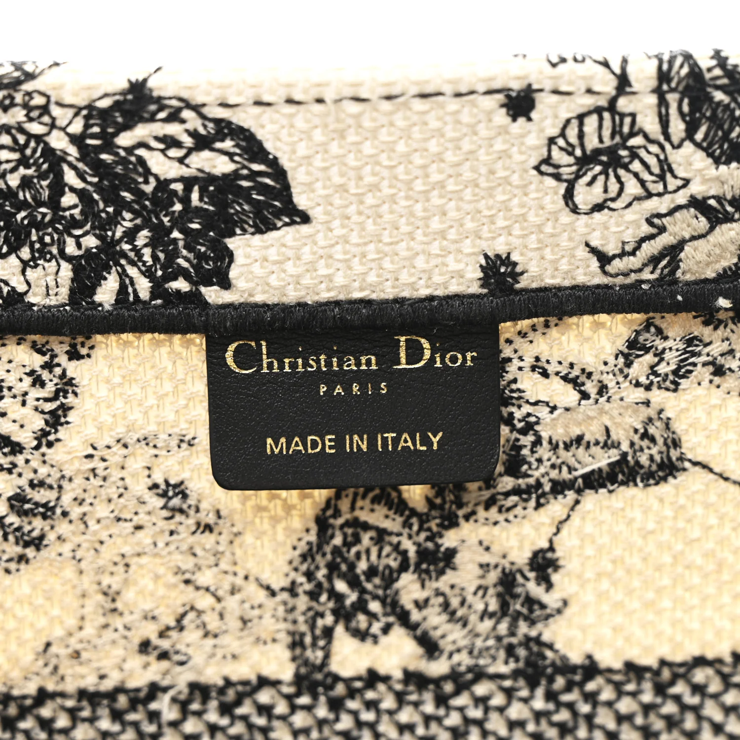 Canvas Zodiac Toile De Jouy Embroidered Medium Book Tote Latte - Image 6