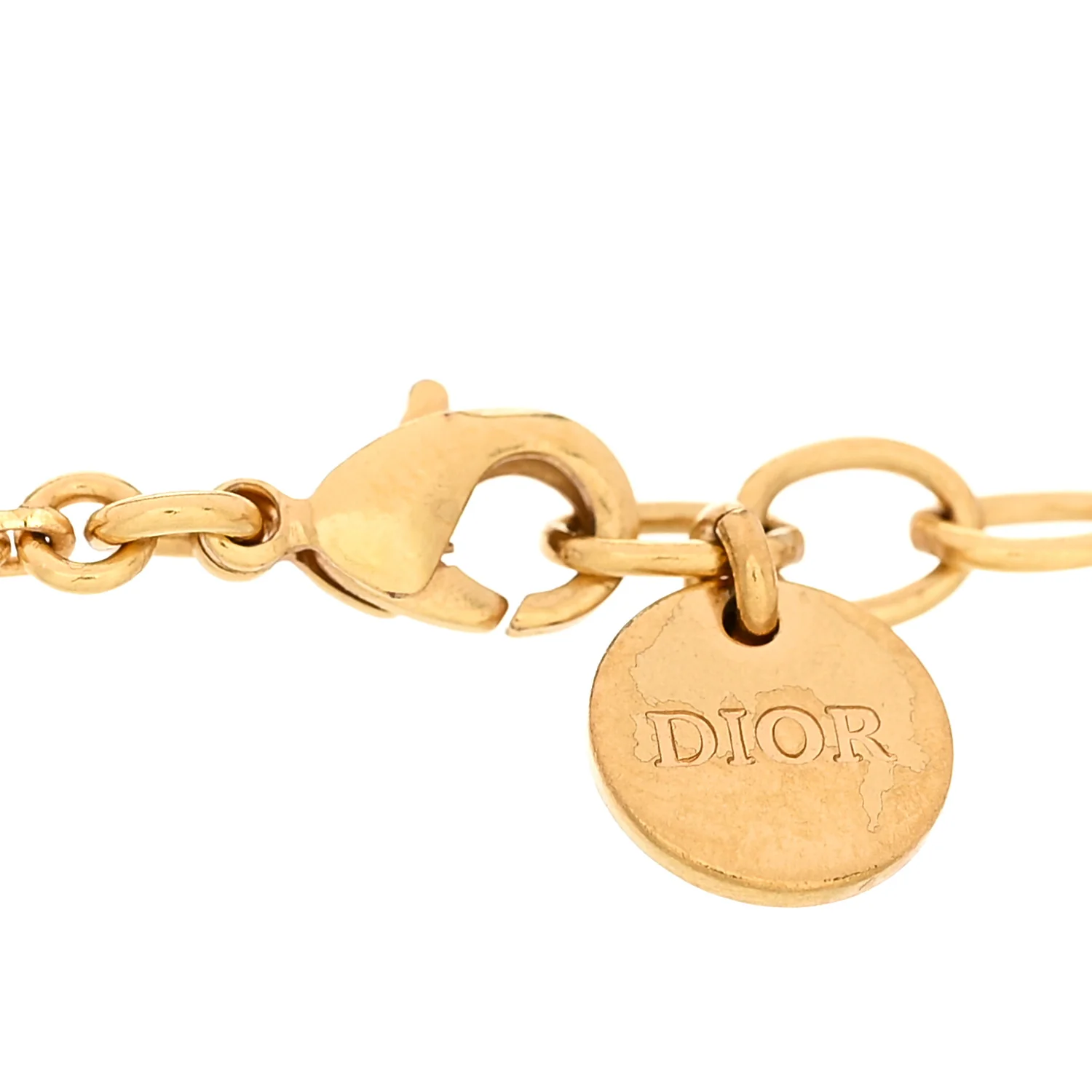 CD Crystal Heart Bracelet Gold - Image 3
