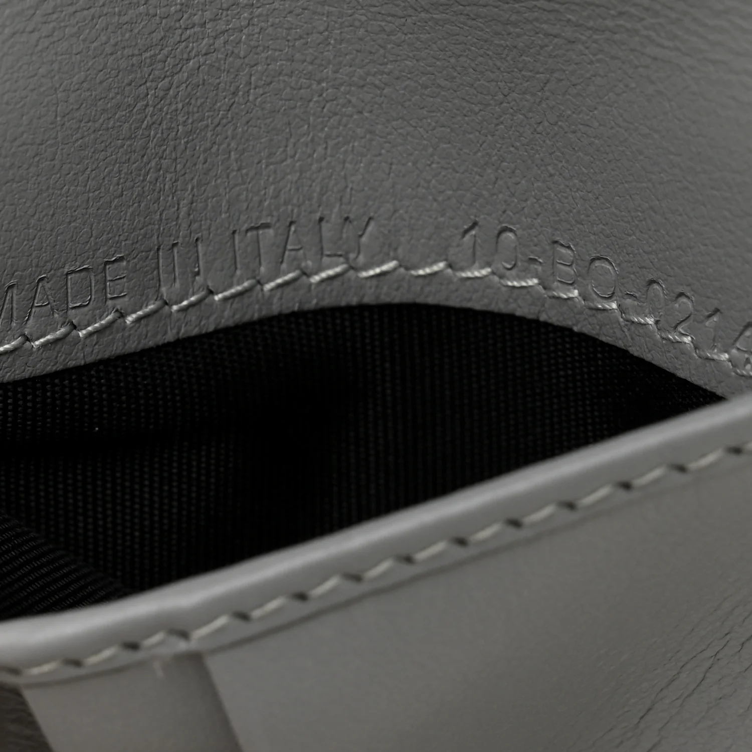 Coated Canvas Calfskin CD Diamond Bifold Wallet Grey - Image 7