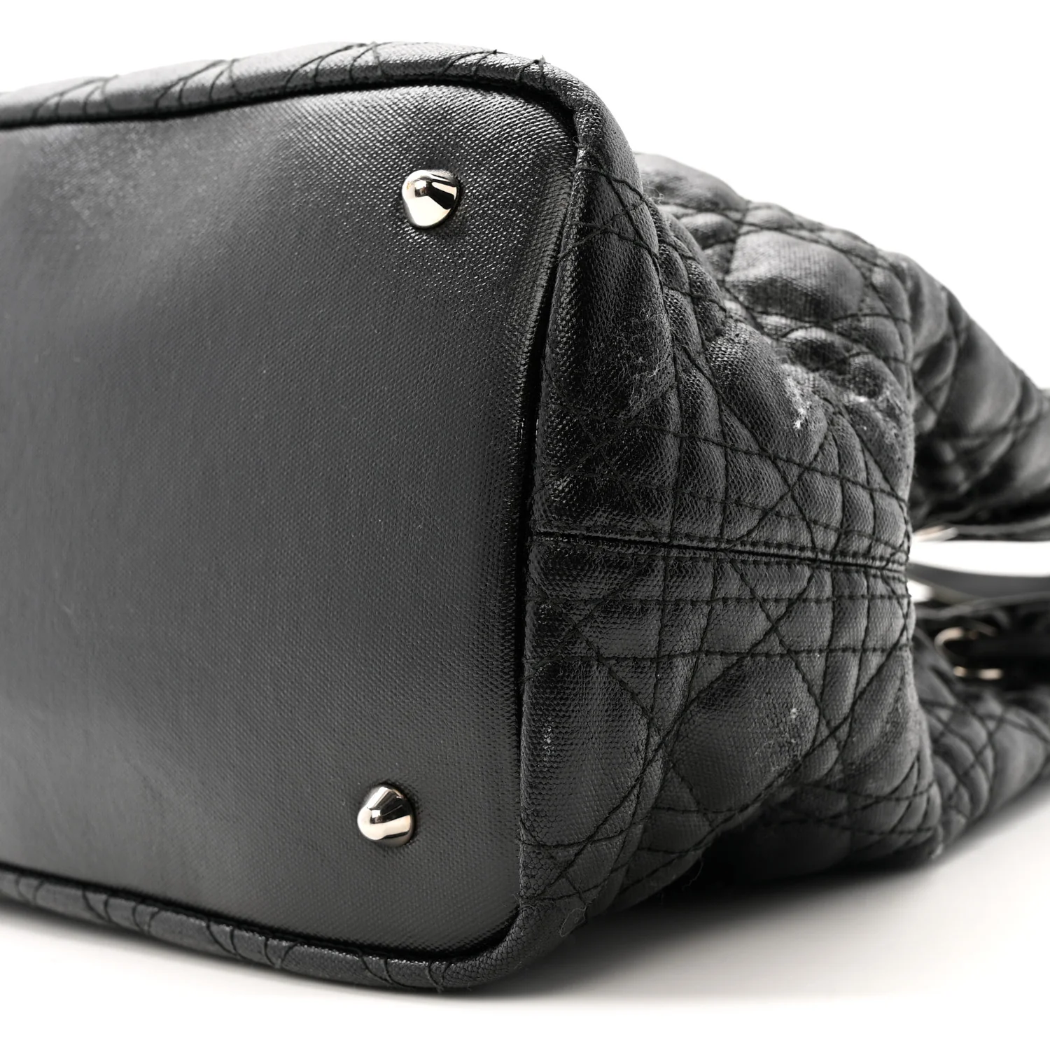 Coated Canvas Cannage Medium Panarea Tote Black - Image 10