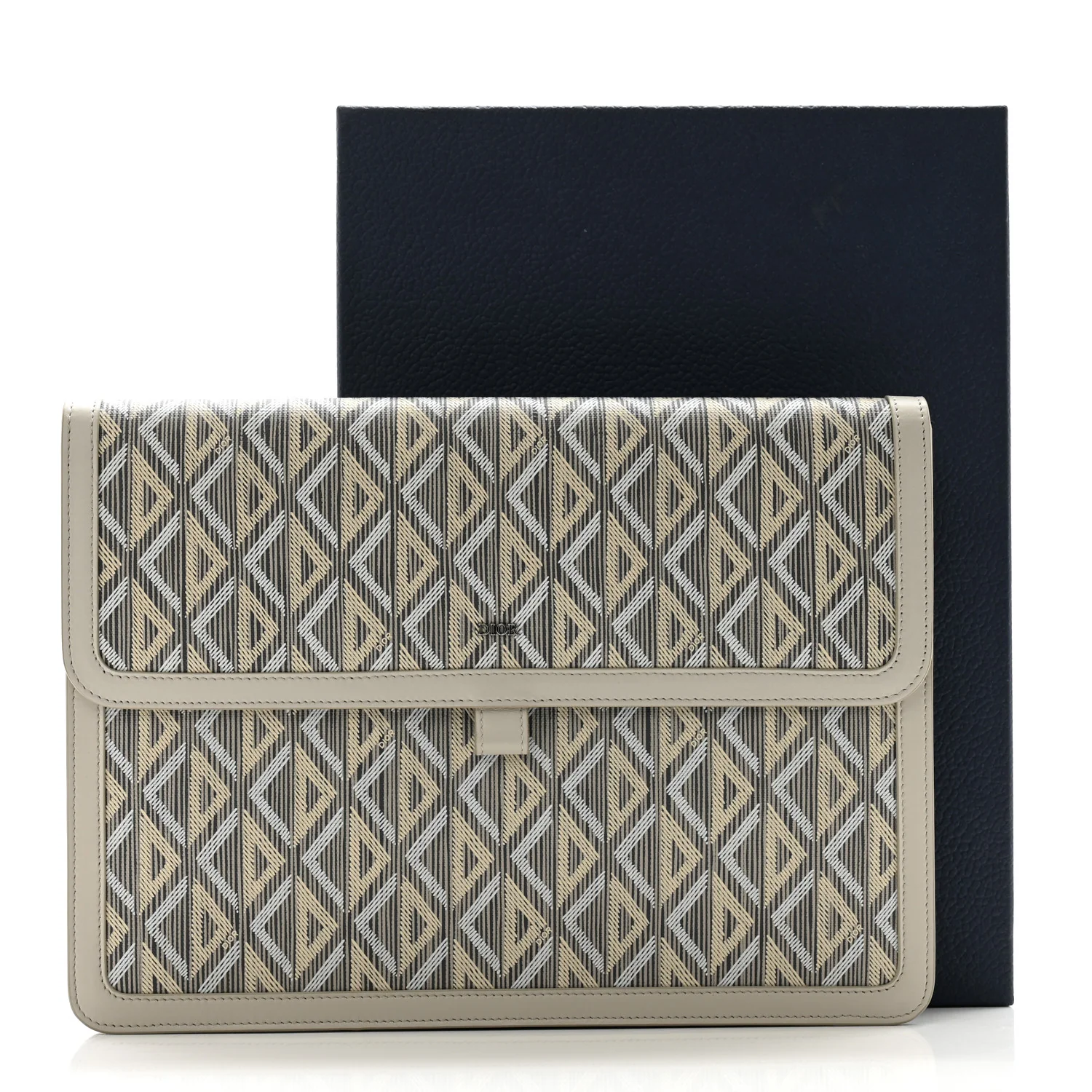 Coated Canvas CD Diamond Hit The Road A4 Case Gray - Image 8