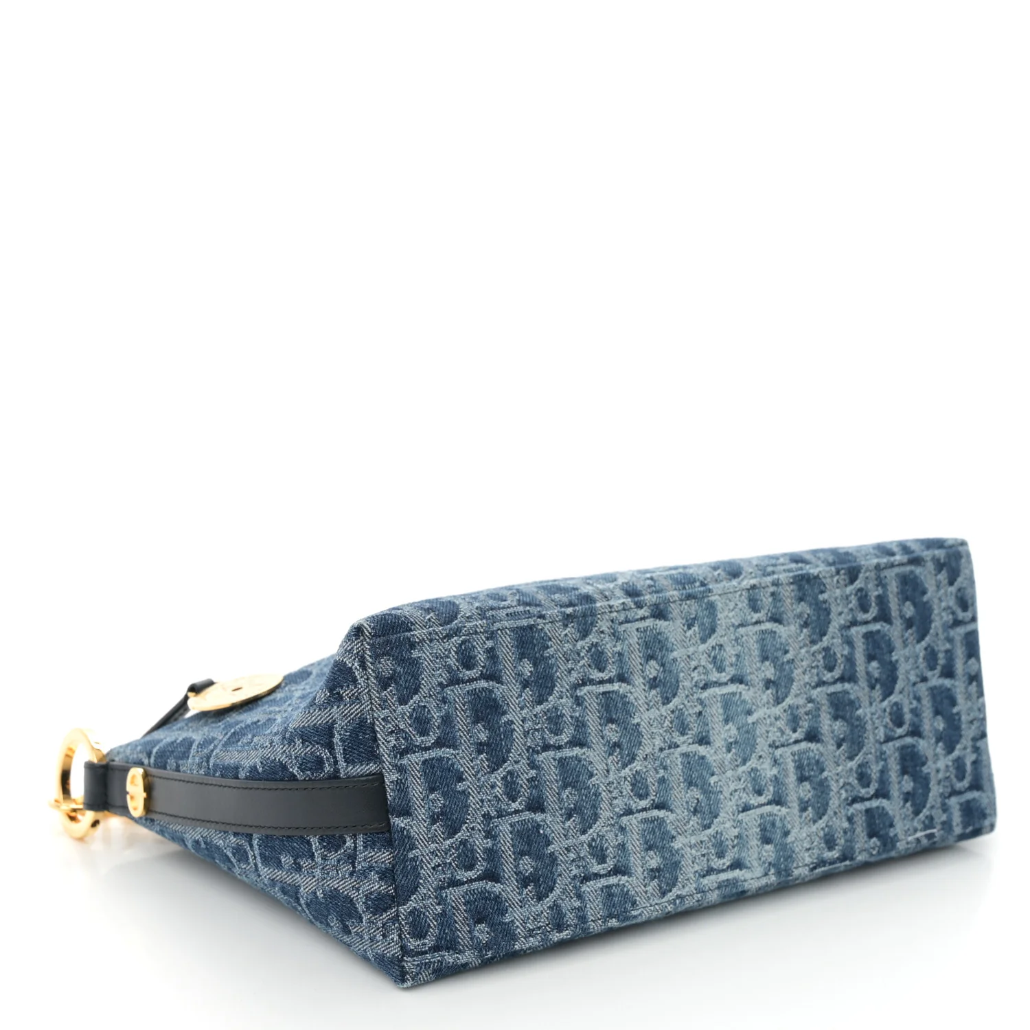 Denim Oblique Jacquard DiorStar Hobo Bag Blue - Image 4