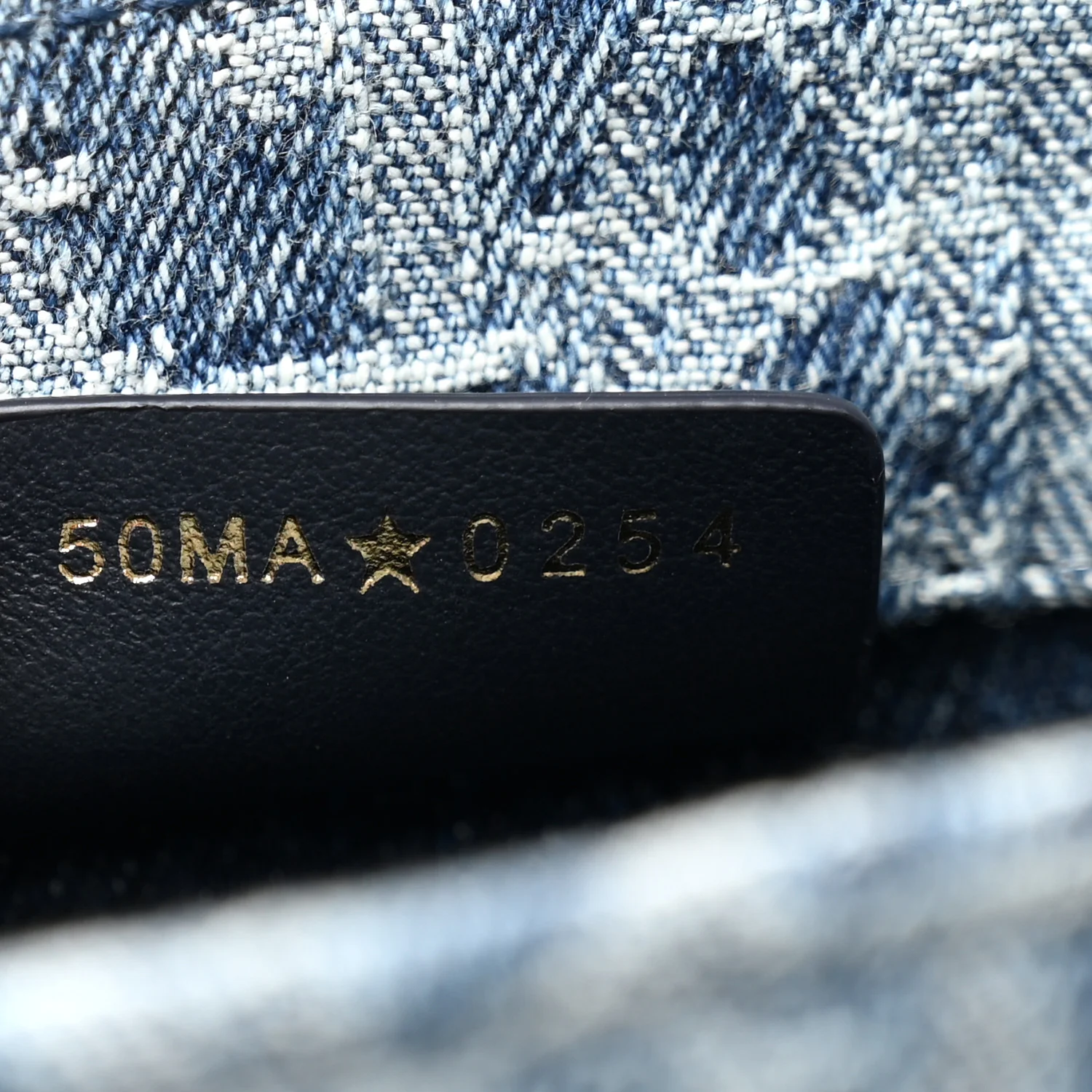 Denim Oblique Mini Book Tote With Strap Blue - Image 7