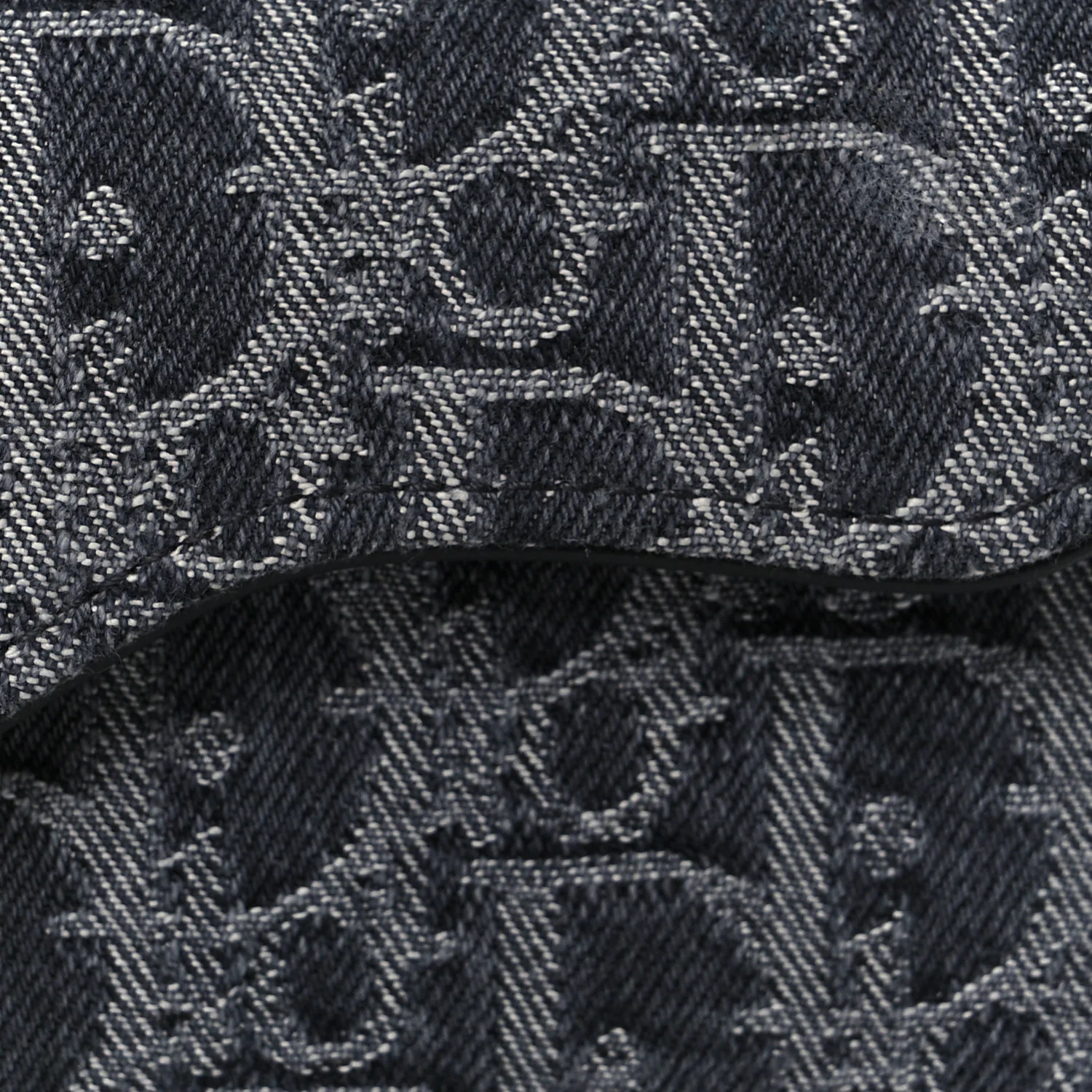Denim Oblique Saddle Bloom Card Holder Grey - Image 8